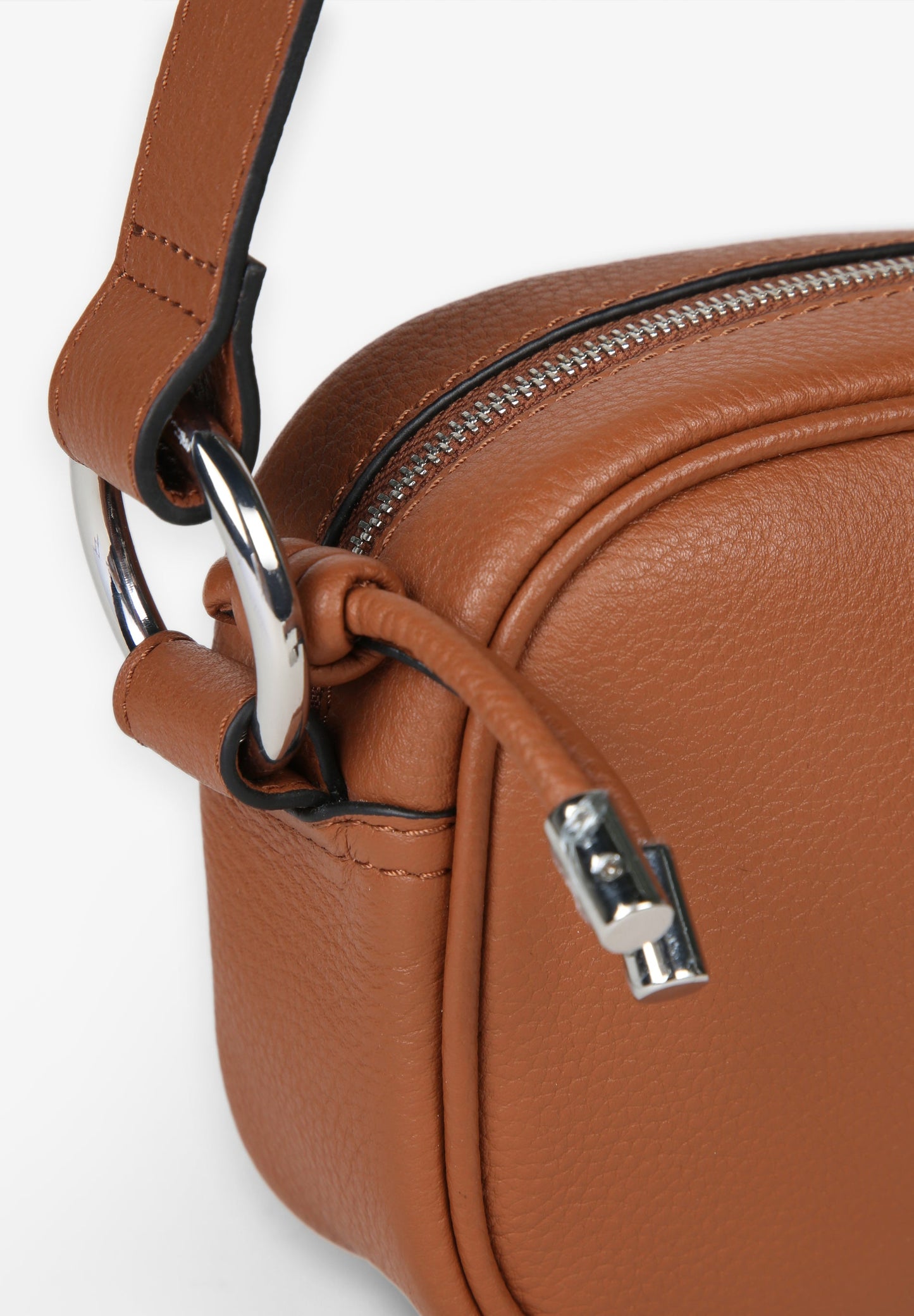 LEATHER CROSSBODY BAG WITH SKULL