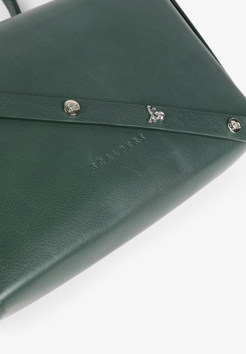 MINI FLAT LEATHER BAG
