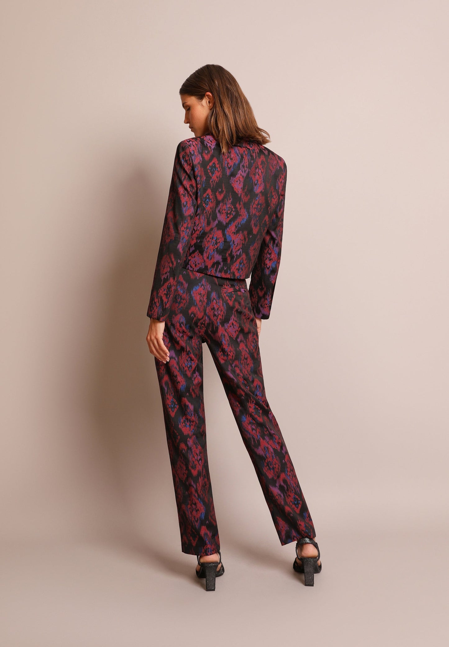 STRAIGHT PRINTED TROUSERS