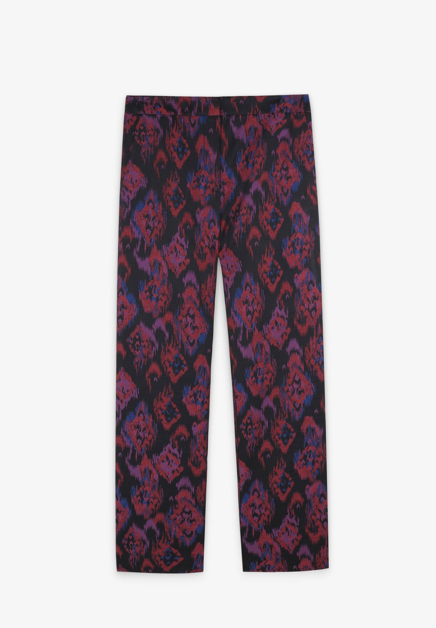 STRAIGHT PRINTED TROUSERS