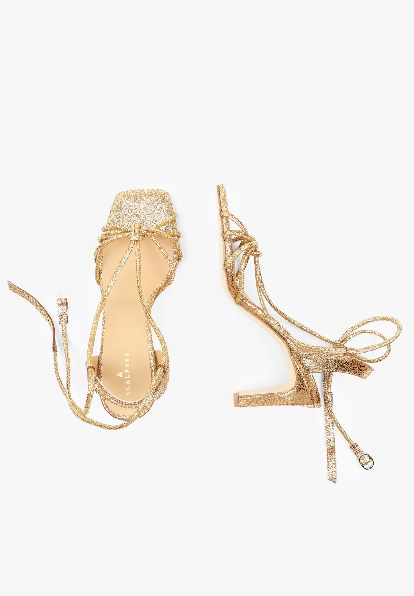 HIGH HEEL STRAPPY SANDALS WITH