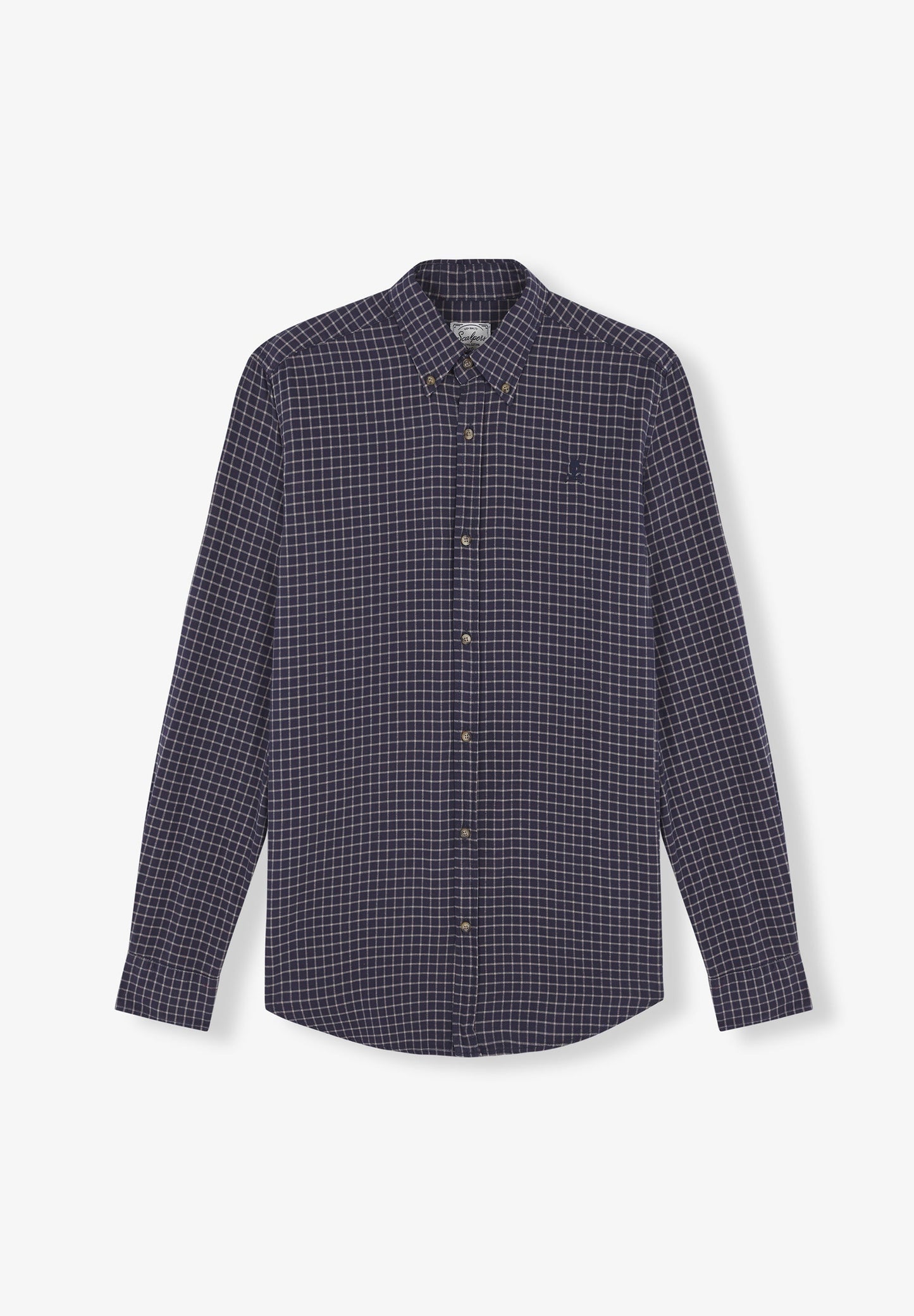 CHECK SHIRT WITH A BUTTON-DOWN COLLAR