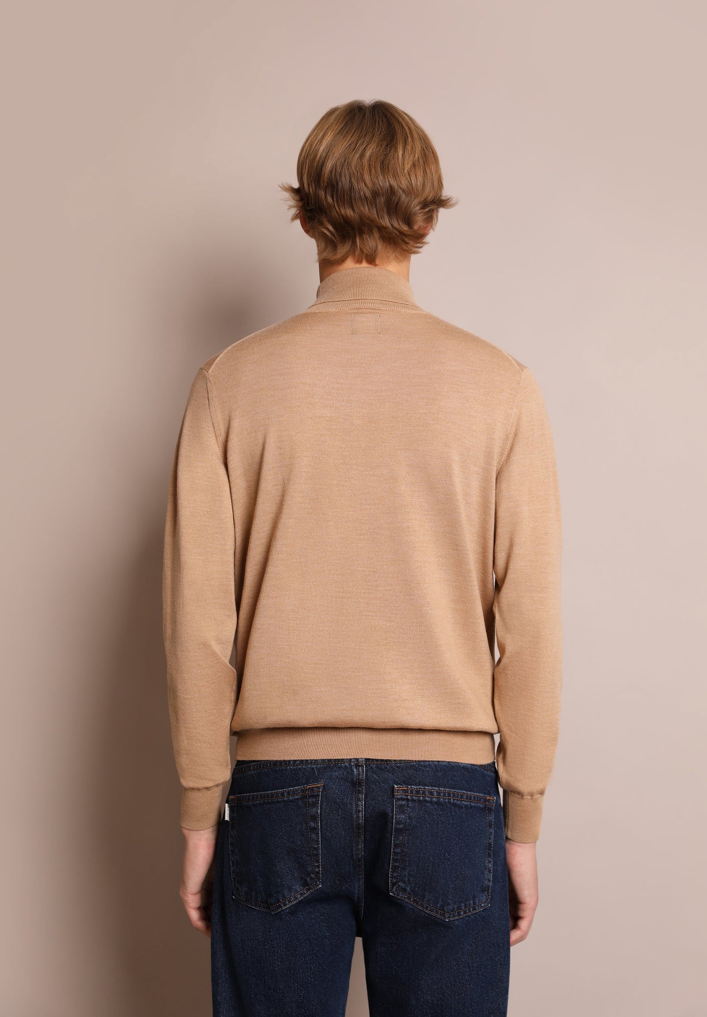 ROLL NECK WOOL SWEATER WITH SKULL