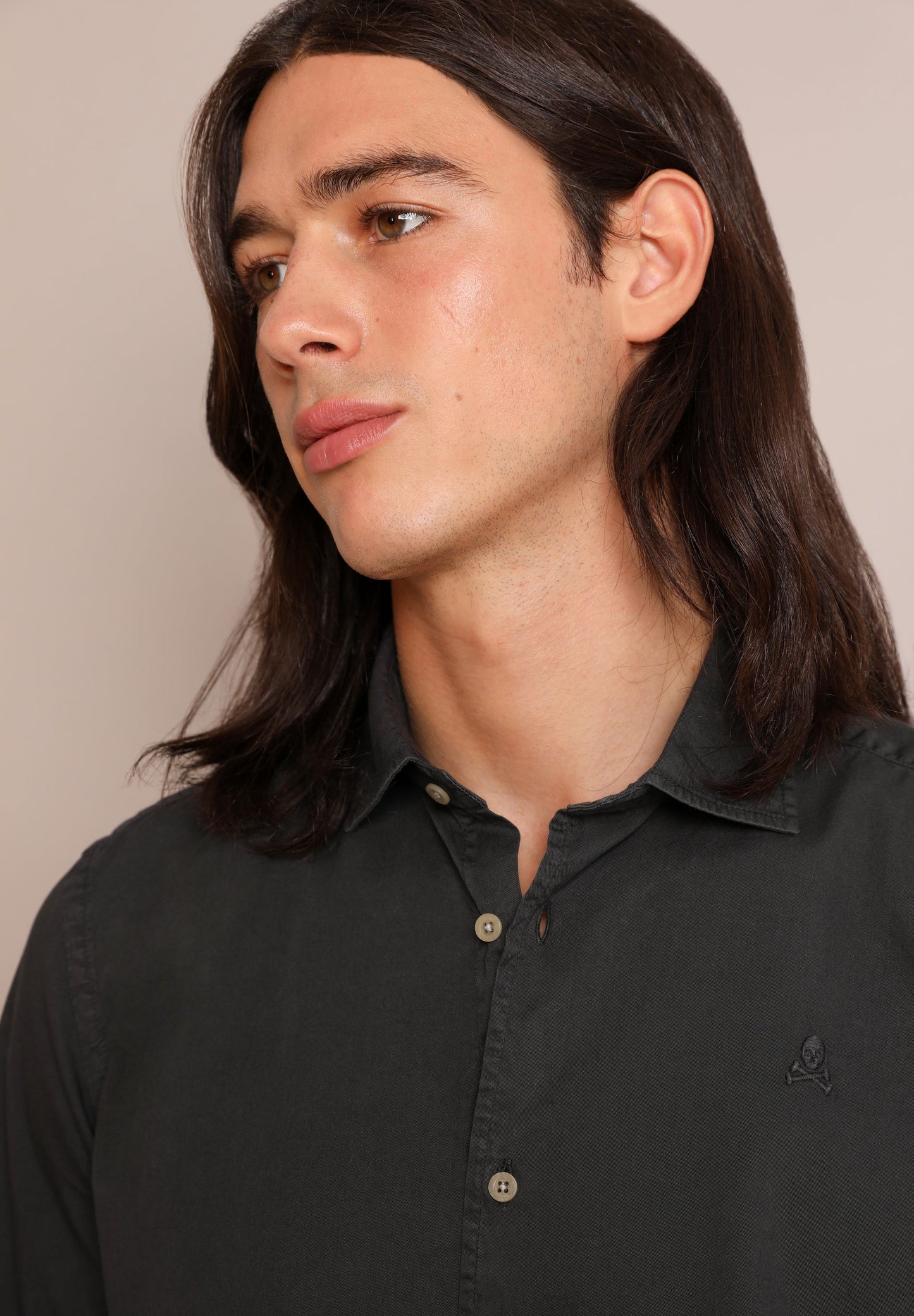 FADED SHIRT WITH SKULL