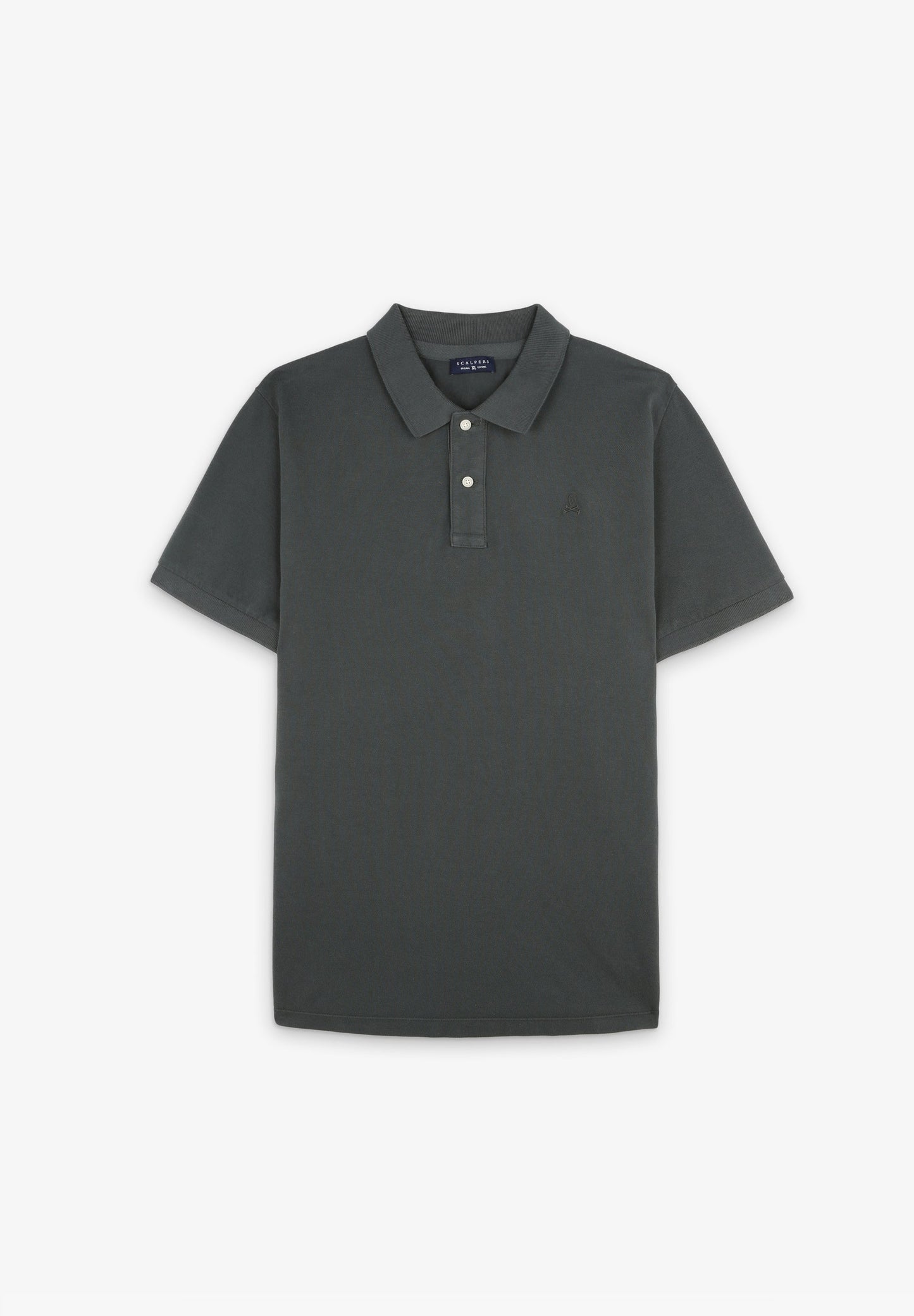 BASIC POLO SHIRT WITH SKULL DETAIL