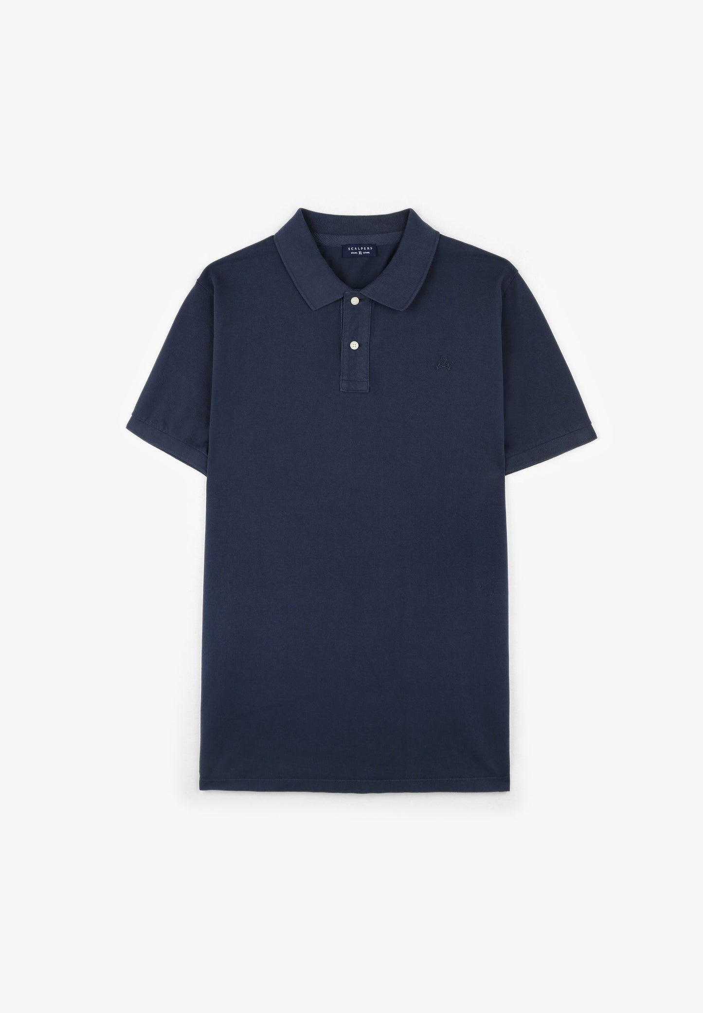 BASIC POLO SHIRT WITH SKULL DETAIL