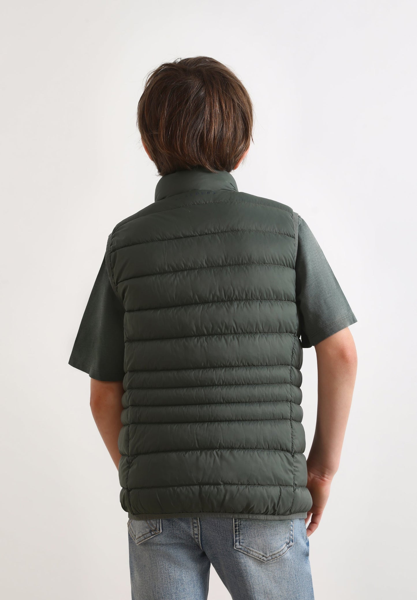 QUILTED GILET WITH SKULL