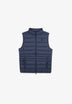 QUILTED GILET WITH SKULL