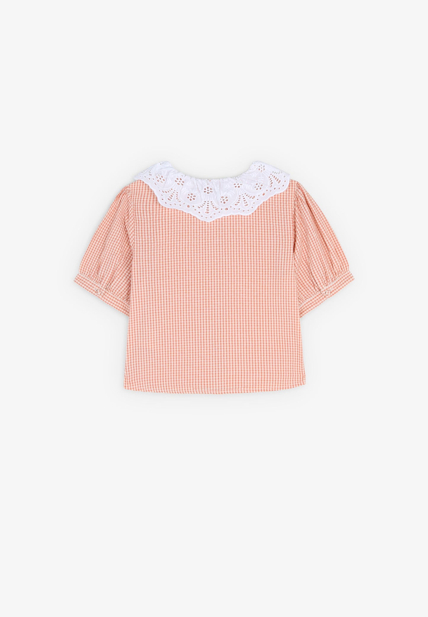 GINGHAM SHIRT WITH PETER PAN COLLAR