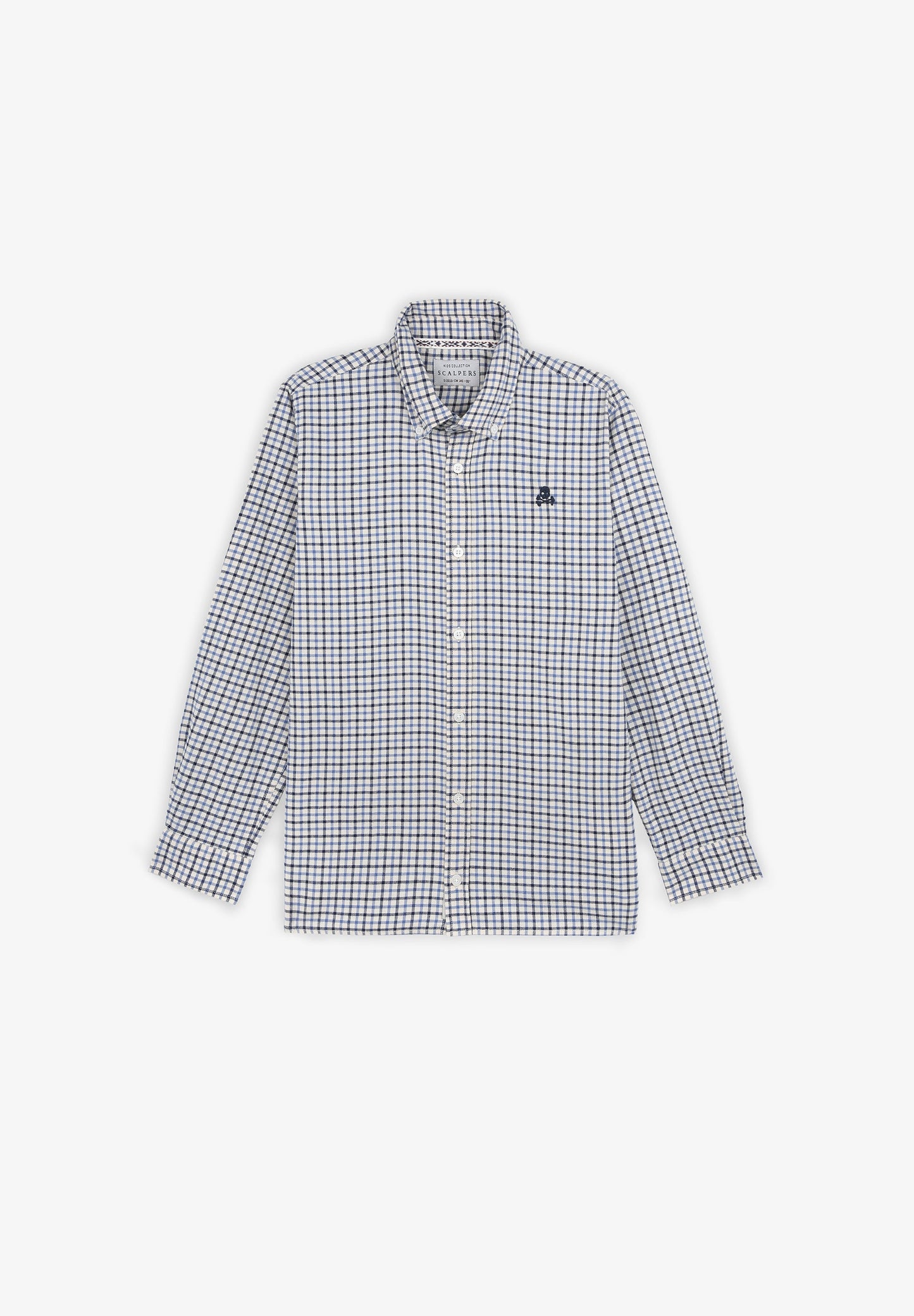 CHECKED SHIRT WITH BUTTON-DOWN COLLAR