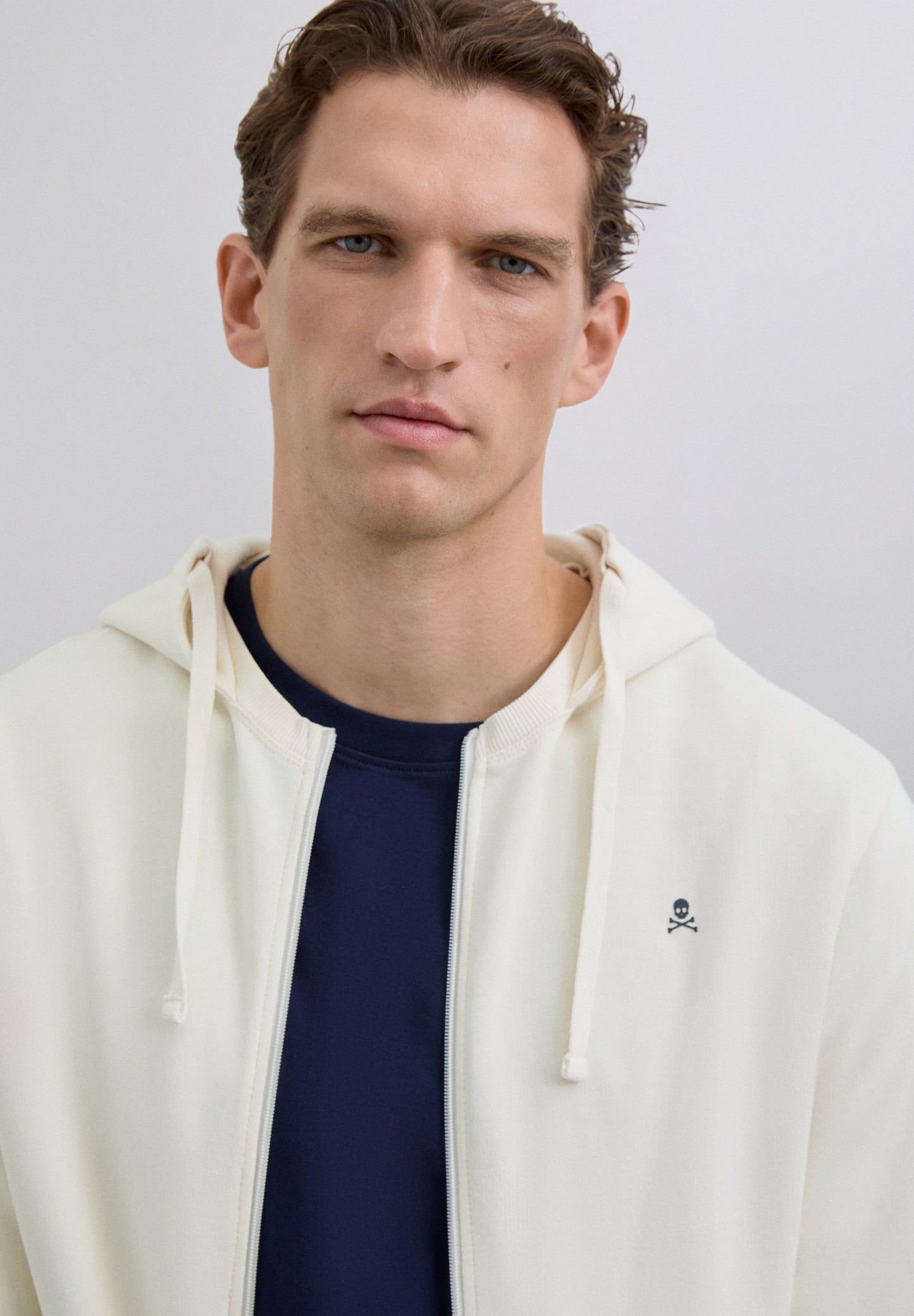 HOODIE WITH CONTRAST SKULL