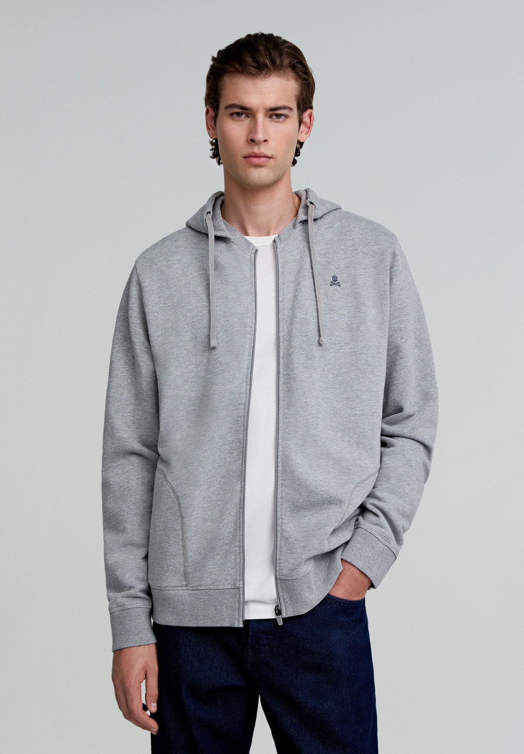 SUDADERA CAPUCHA BORDADA CONTRASTE - Scalpers