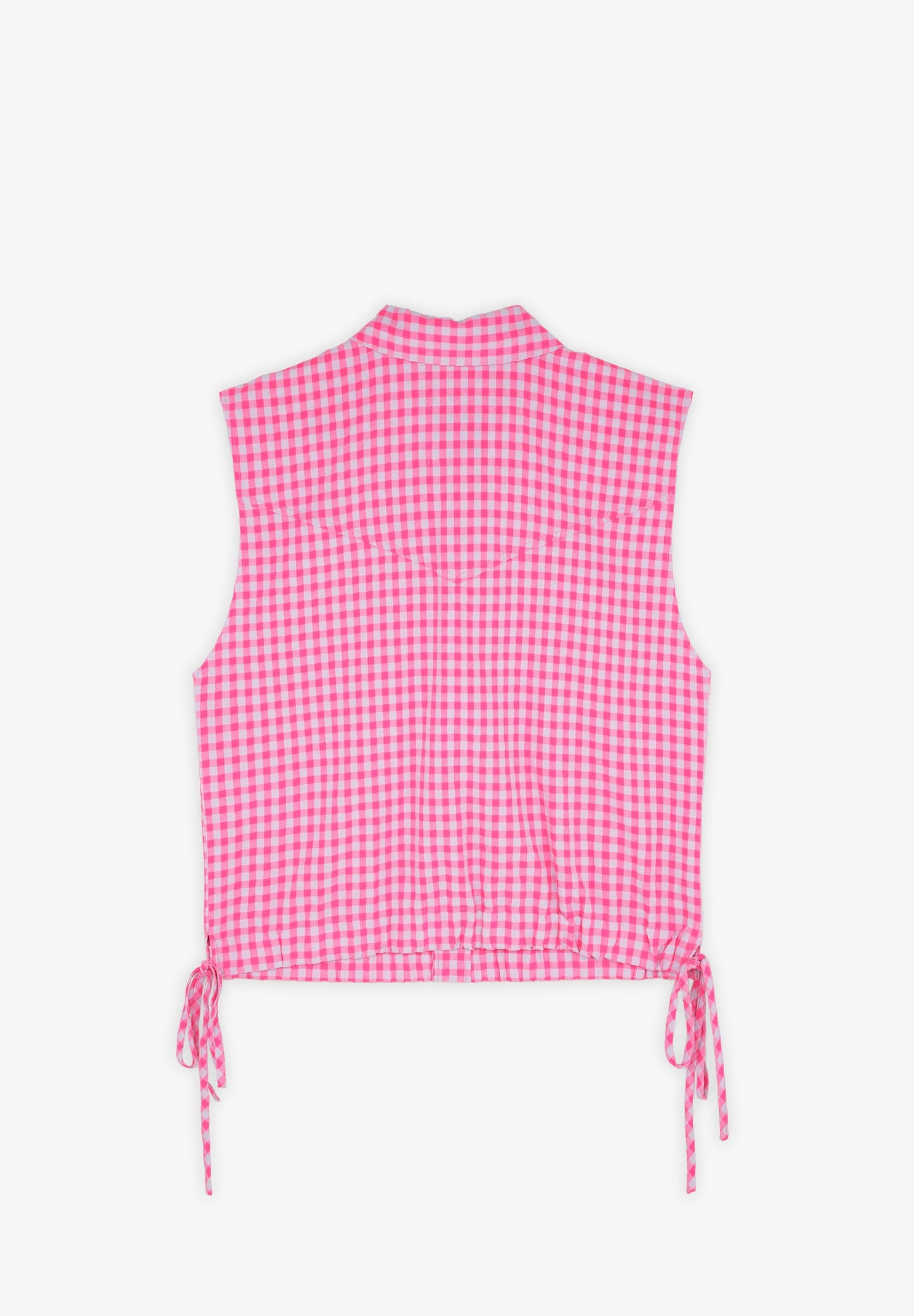 GATHERED STRIPED SHIRT