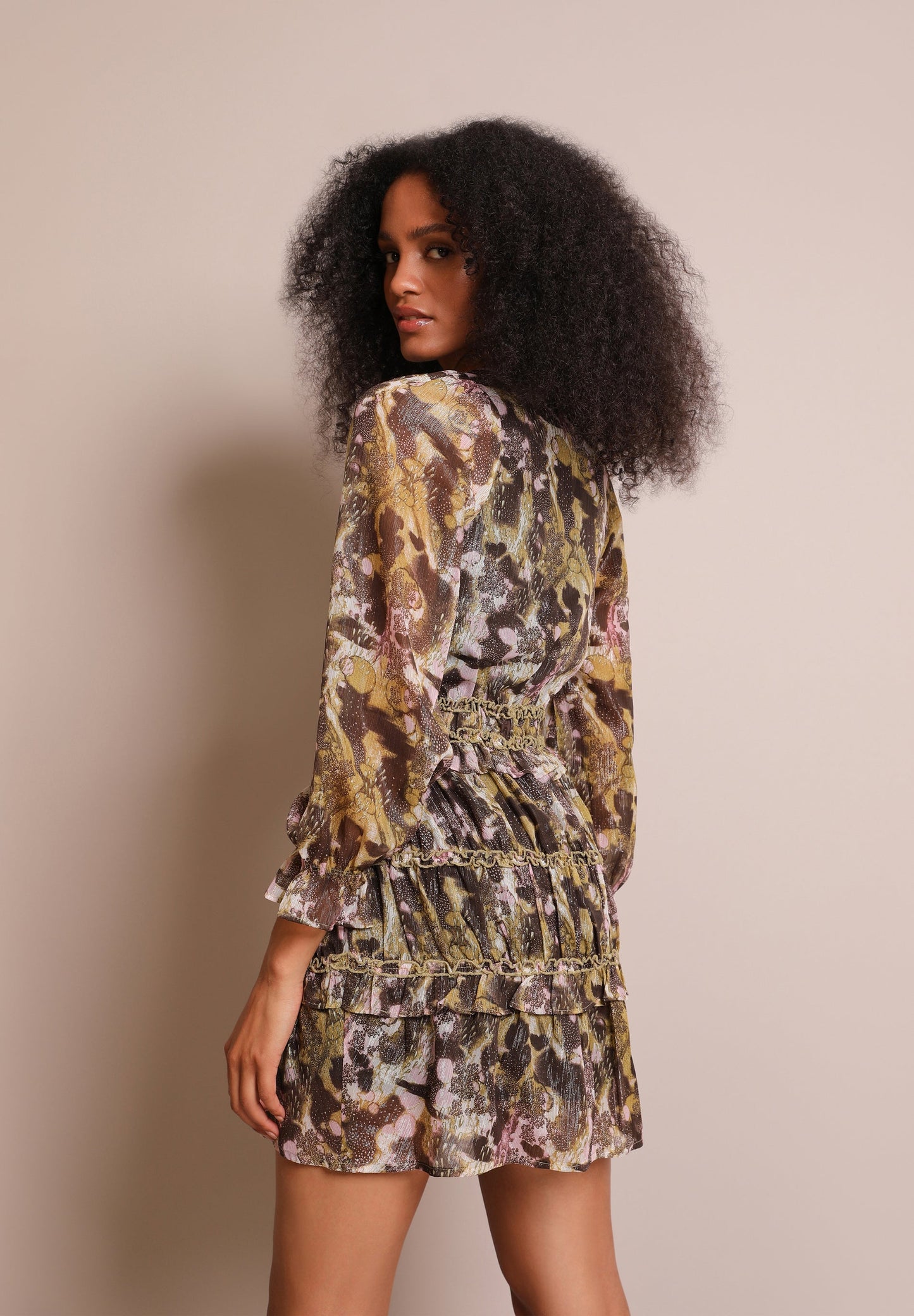 MINI DRESS WITH RUFFLES