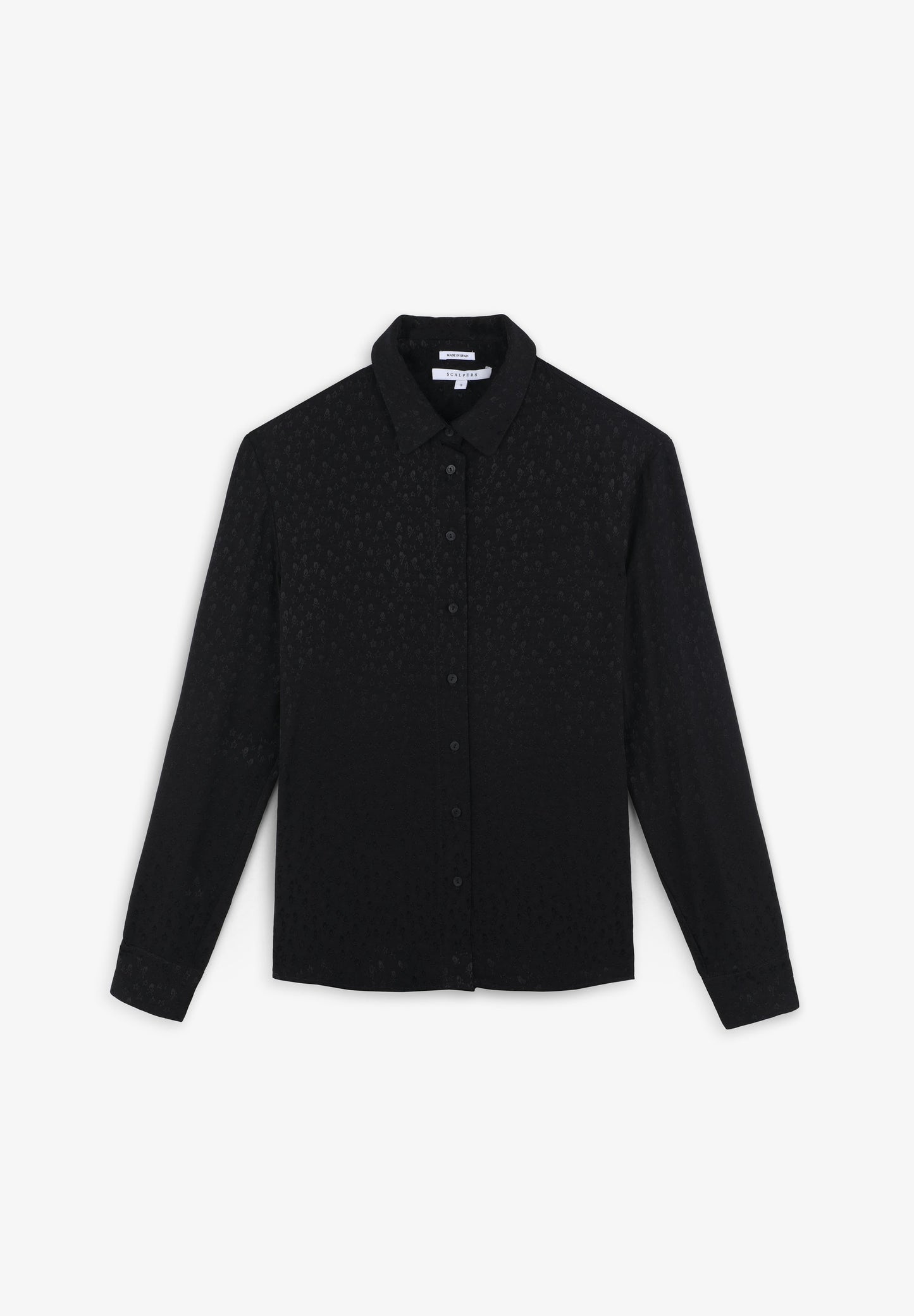 JACQUARD SHIRT WITH SKULLS AND STARS