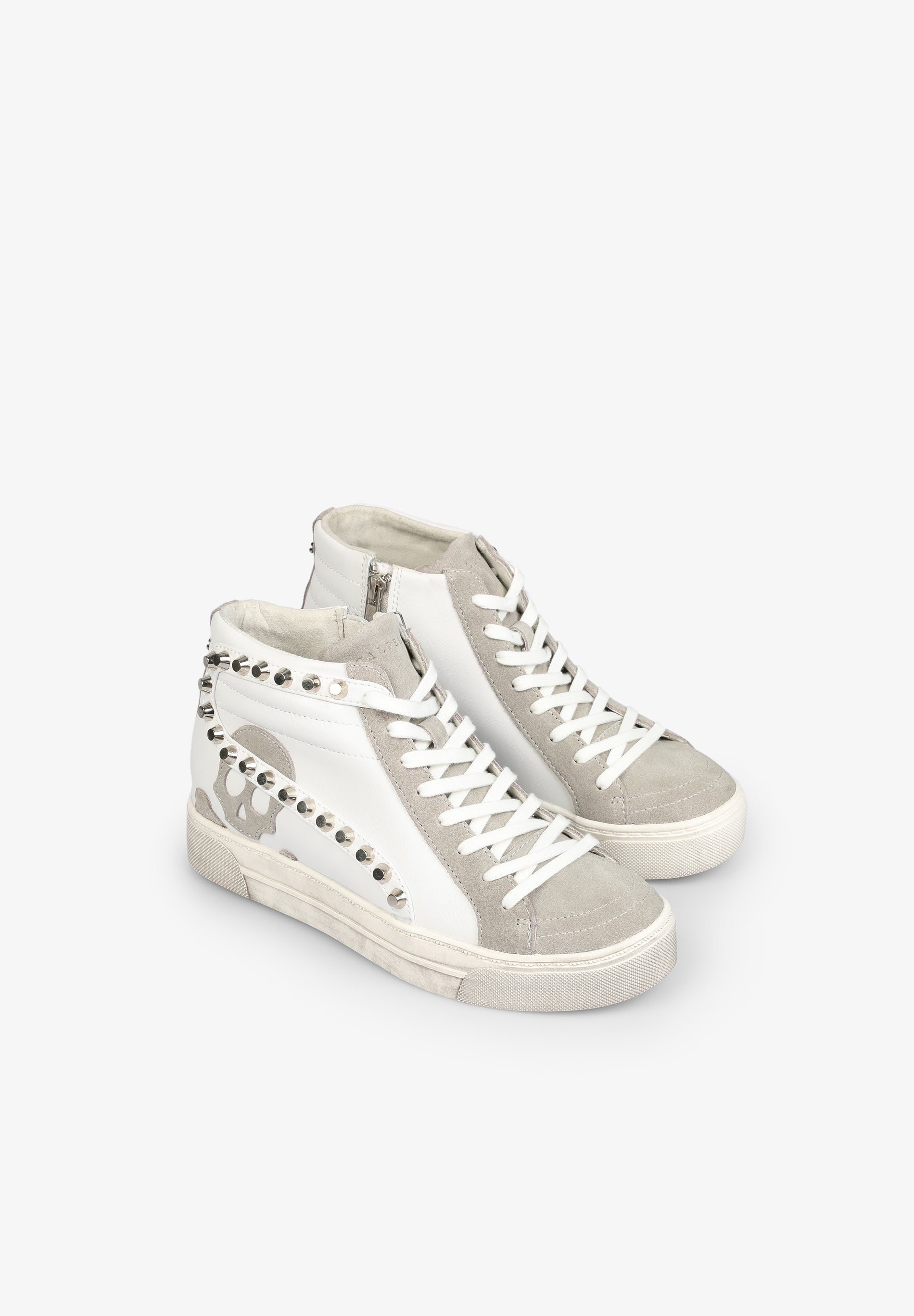 Womens studded high hot sale top sneakers