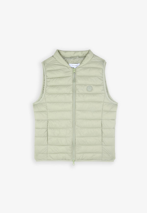 PUFFER VEST WITH SKULL