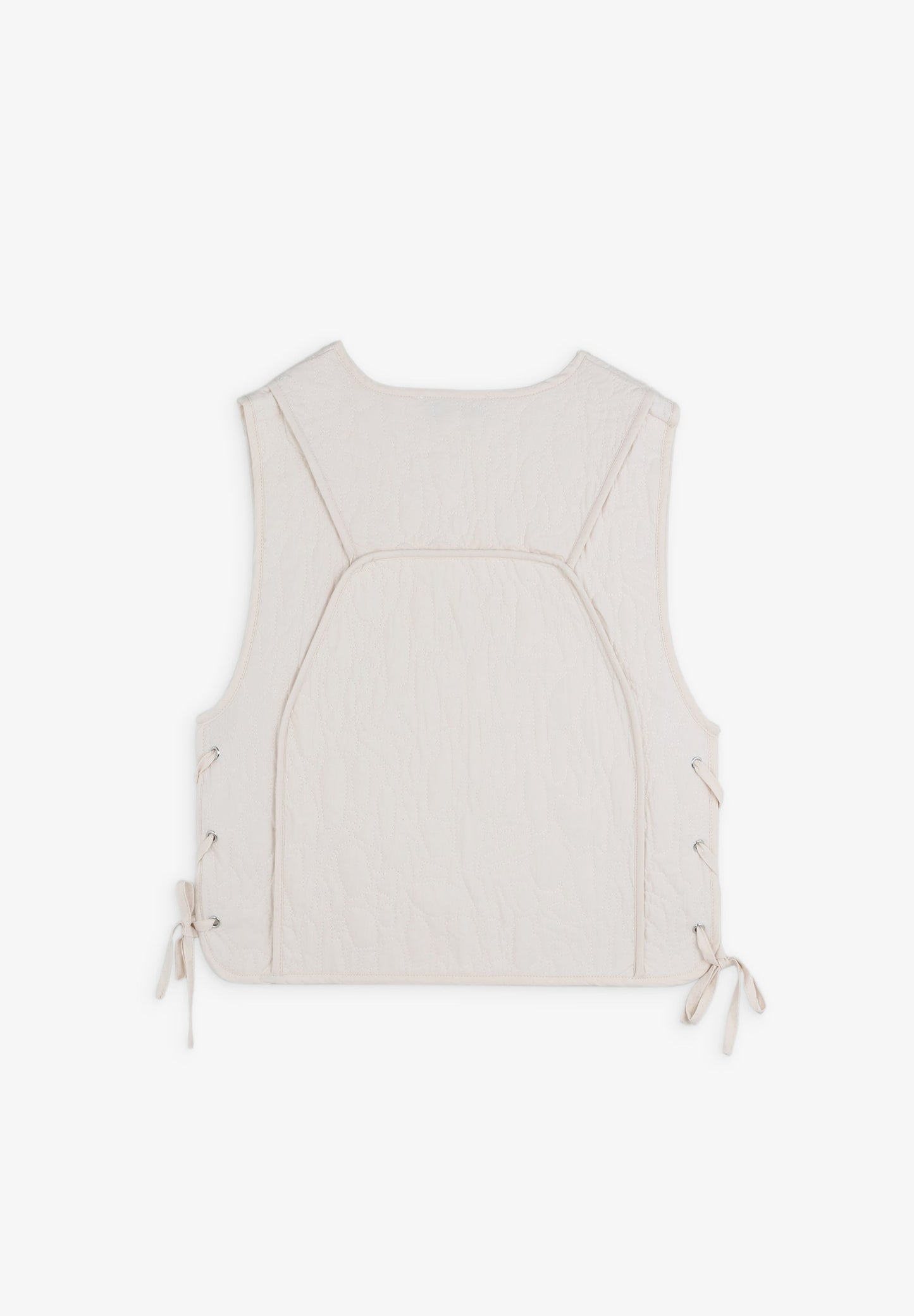 PUFFER VEST WITH TIES