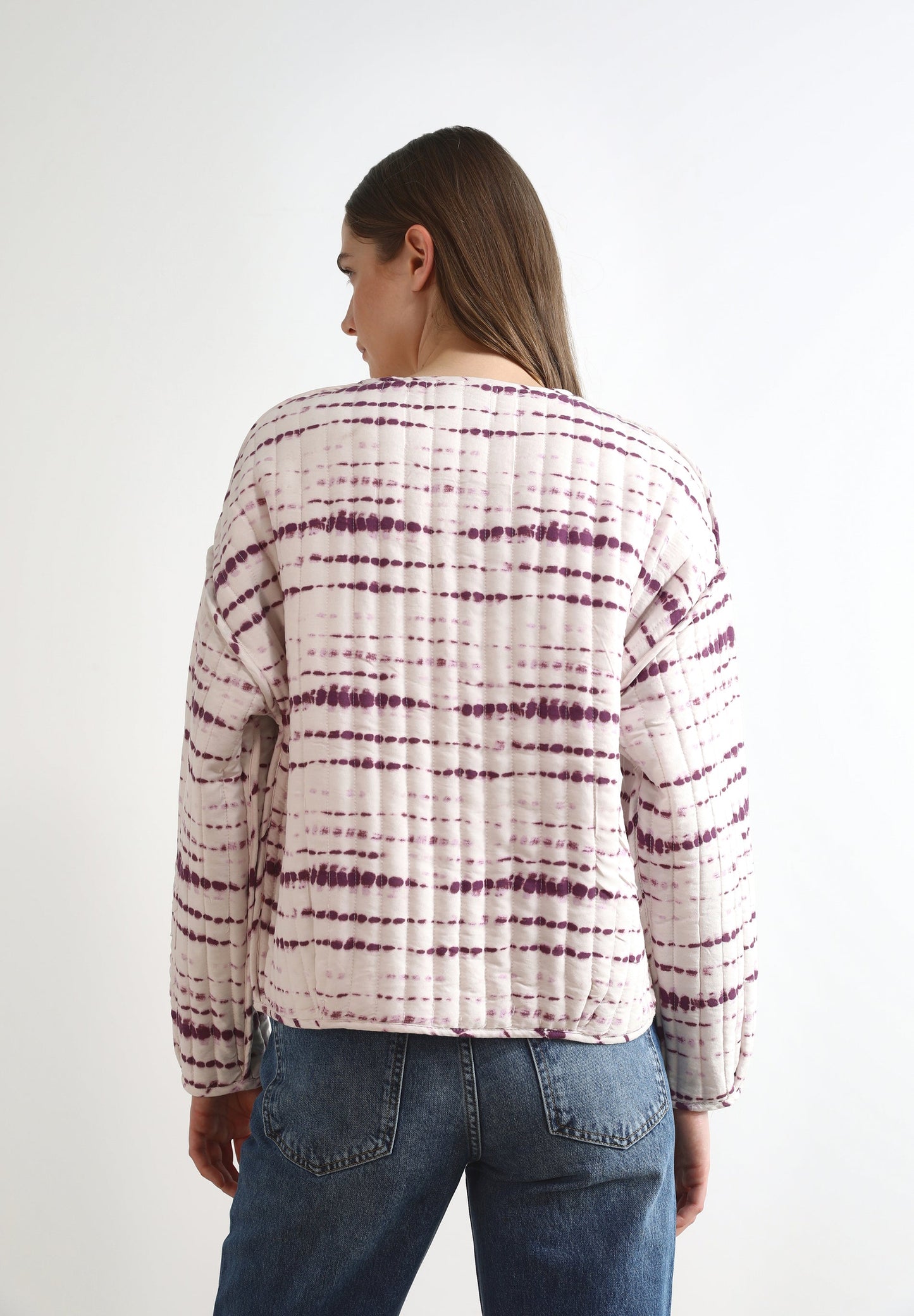 TIE-DYE STRIPED JACKET