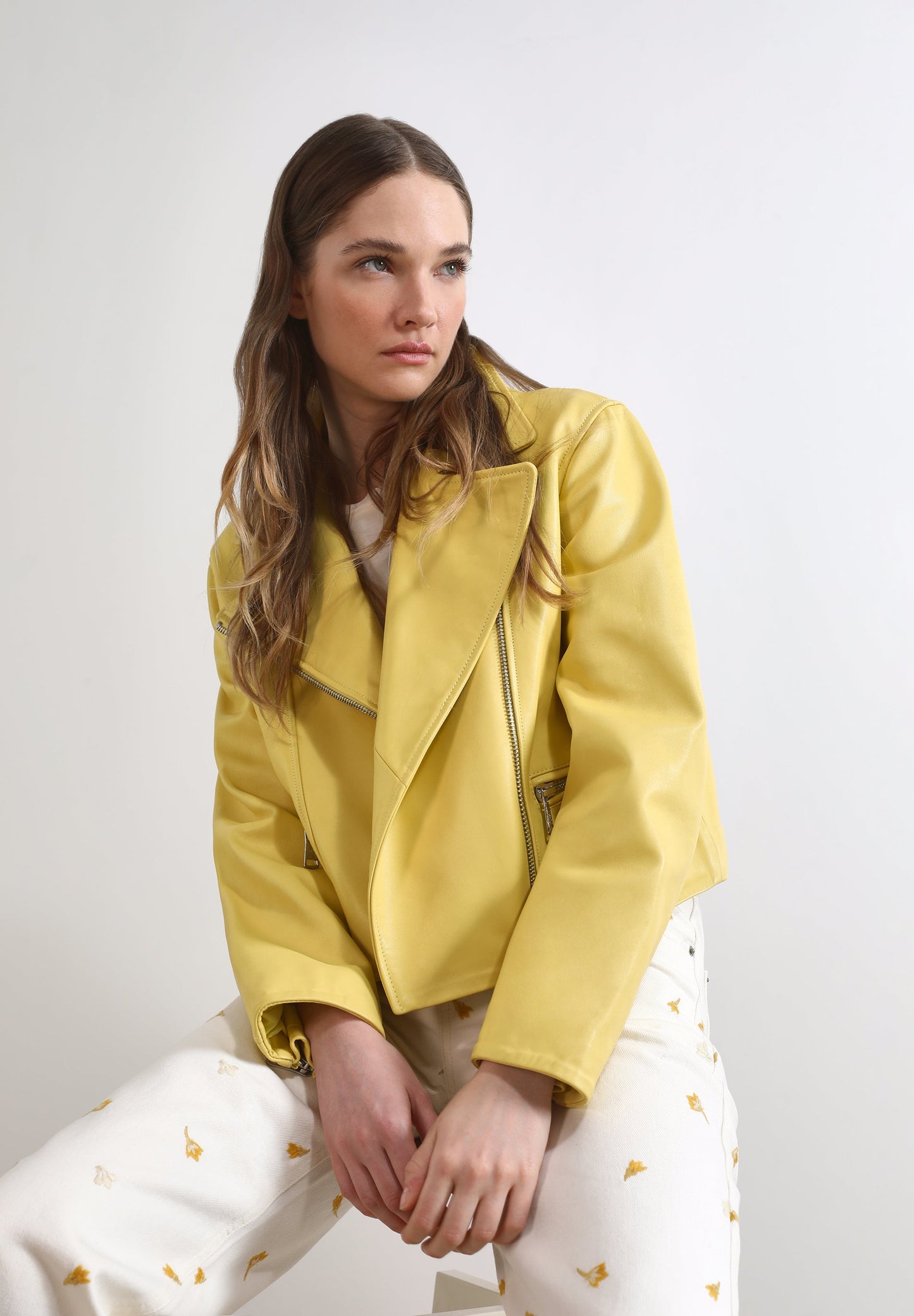 BIKER JACKET WITH ZIPS