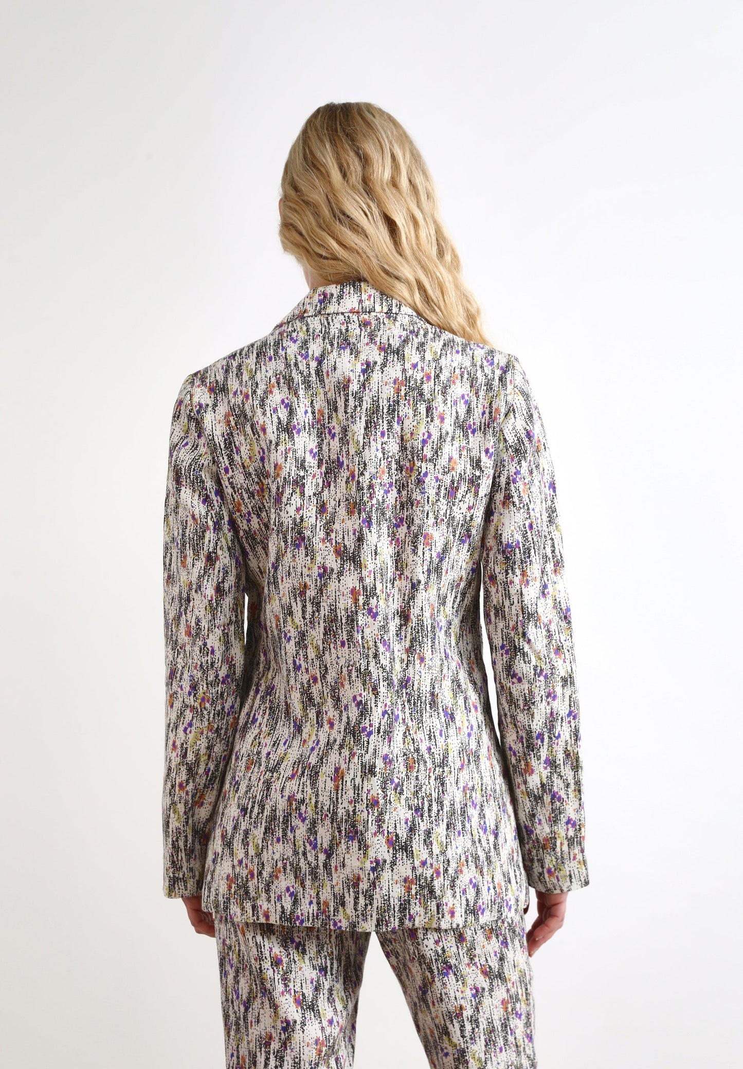 MULTICOLOURED LINEN BLAZER