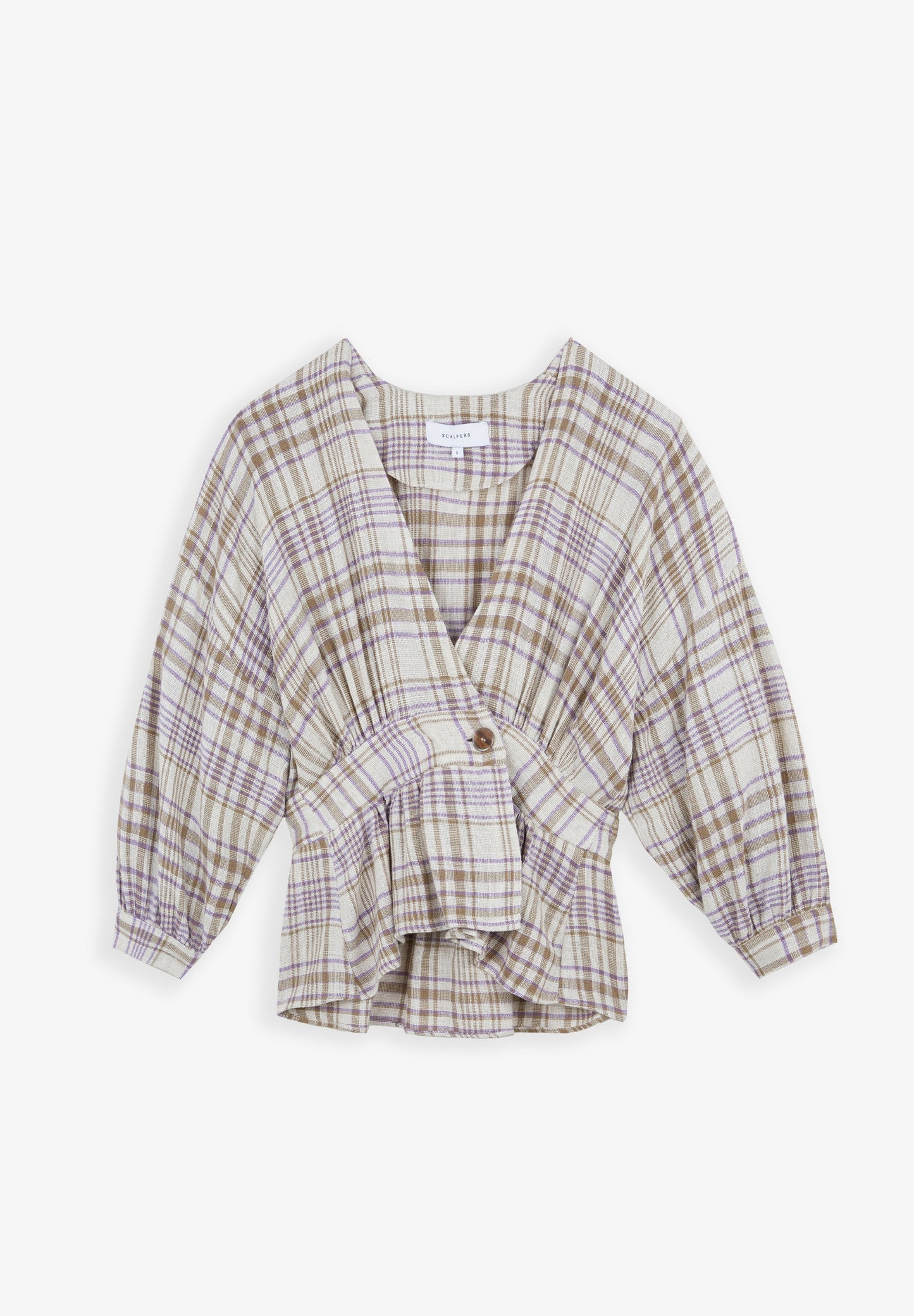 CHECK JACKET WITH BUTTON