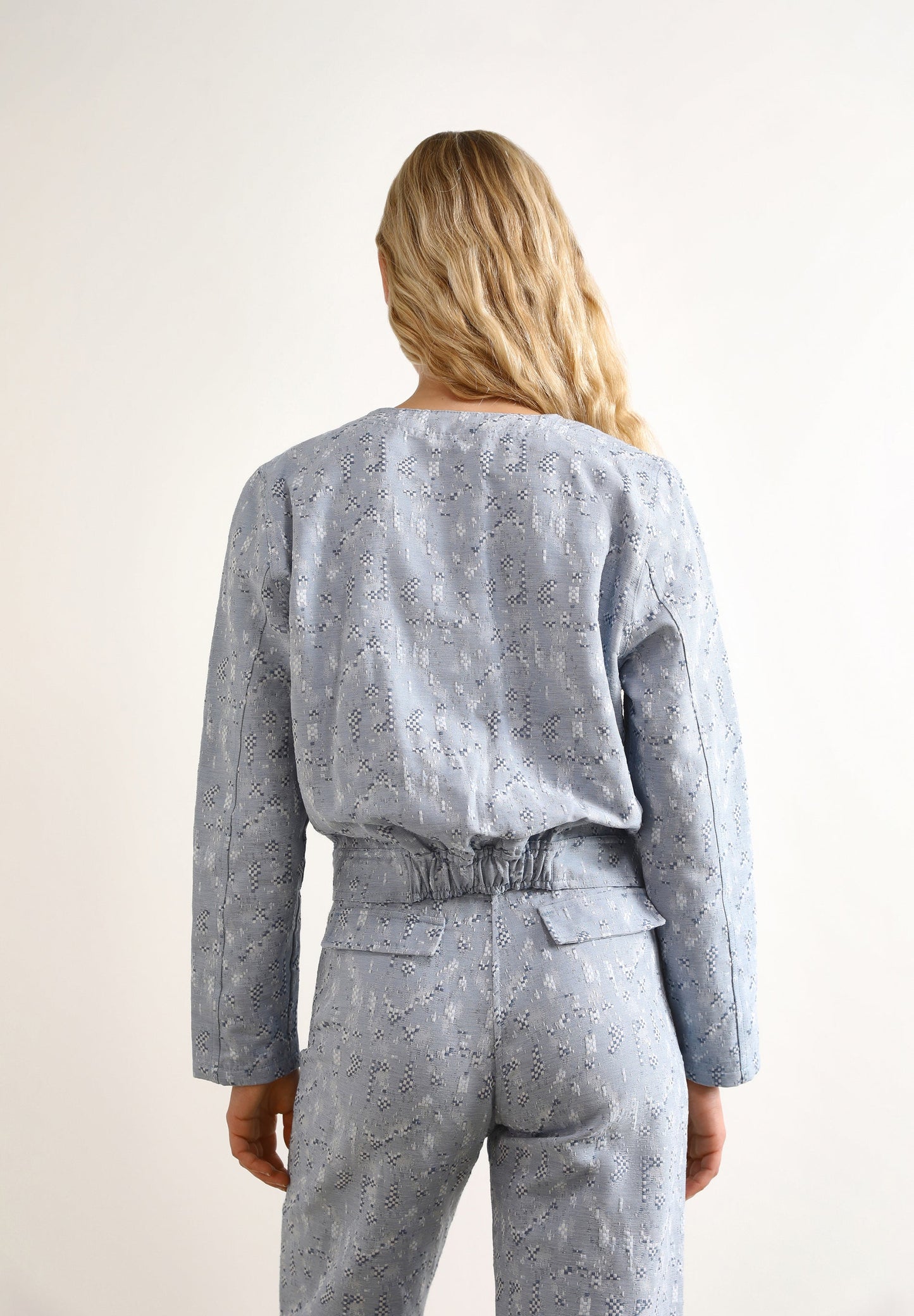 DENIM JACQUARD JACKET
