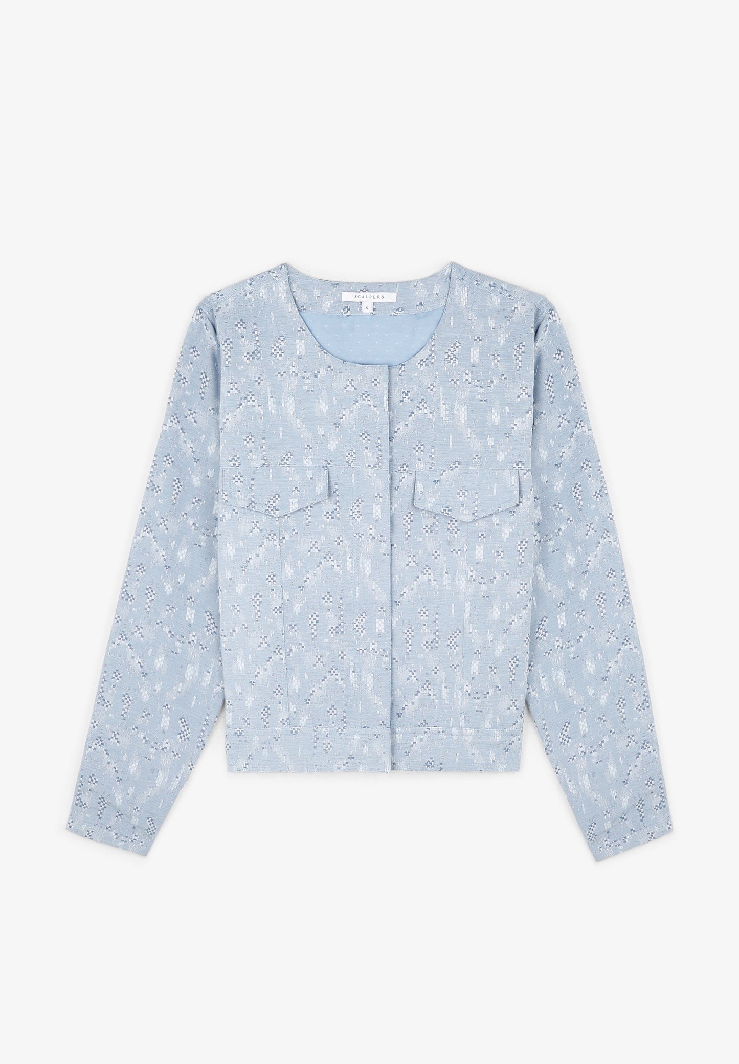 DENIM JACQUARD JACKET