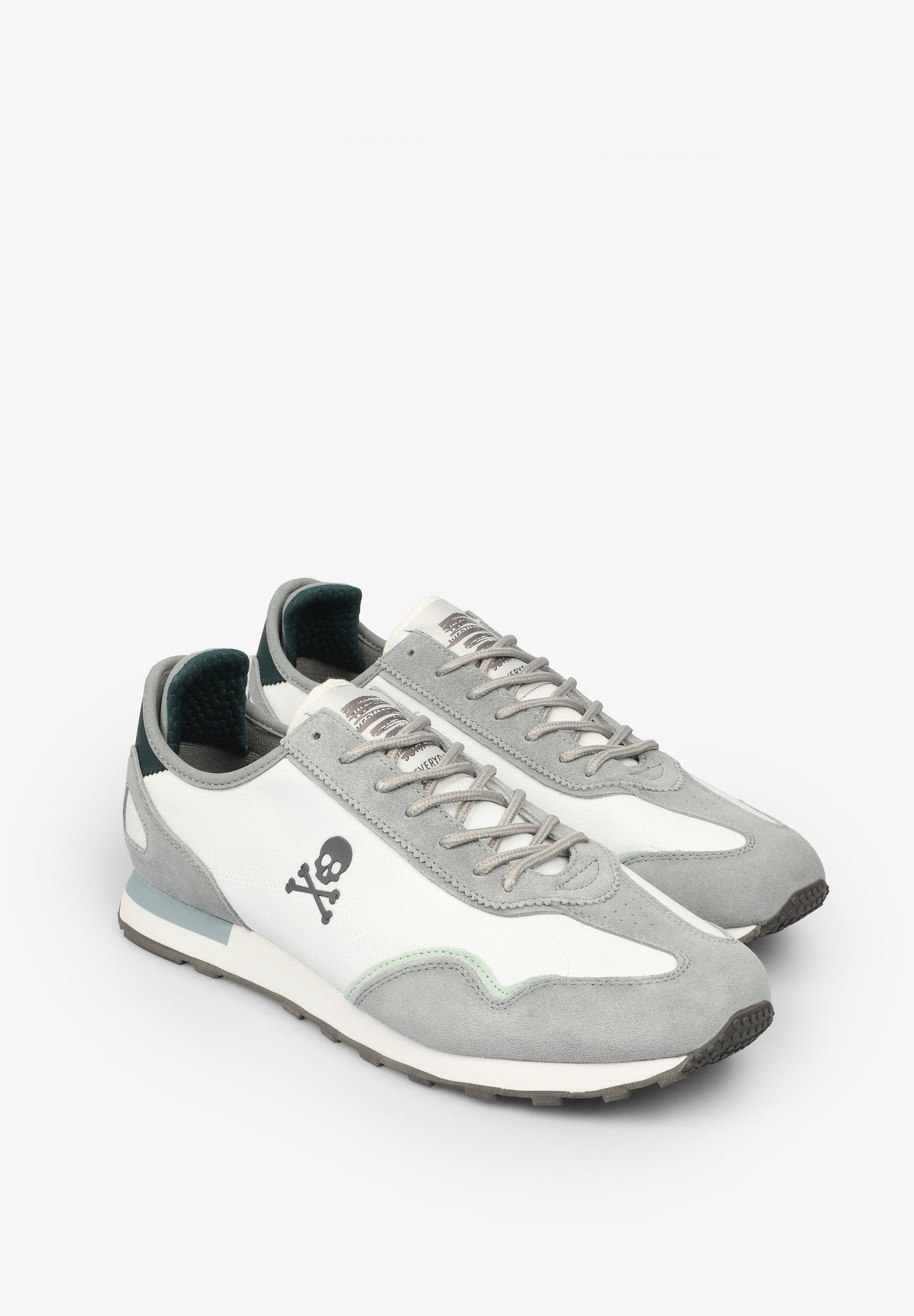 LEATHER AND SUEDE SNEAKERS