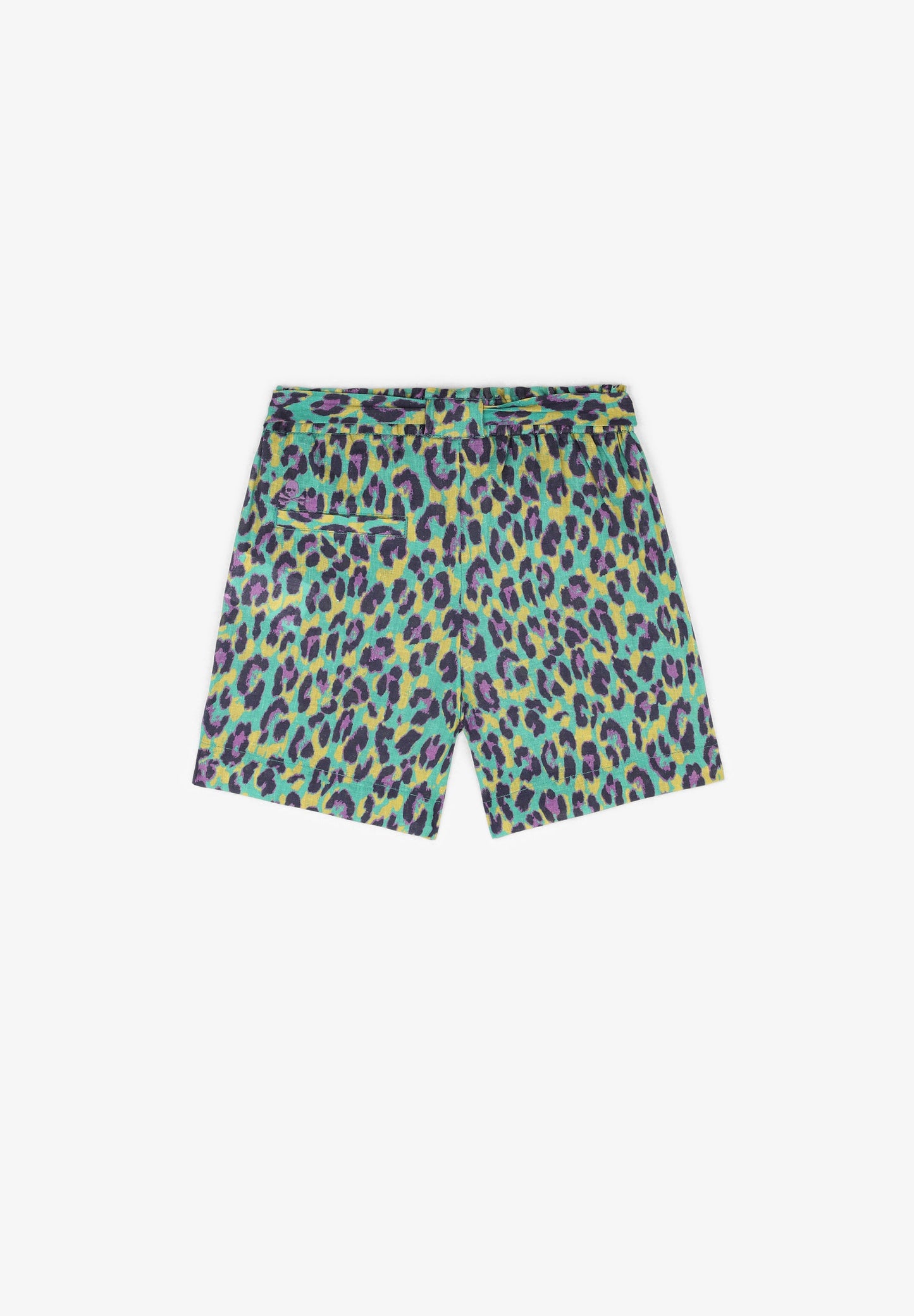 ANIMAL PRINT LOOSE-FITTING BERMUDA SHORTS