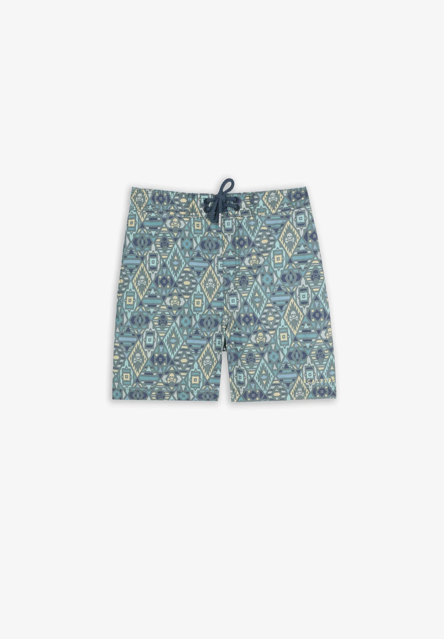 GEOMETRIC PRINT SWIMMING TRUNKS