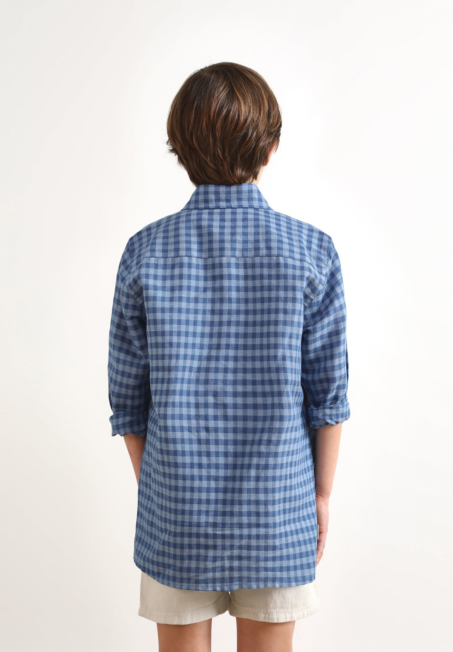 CHECKED LINEN SHIRT