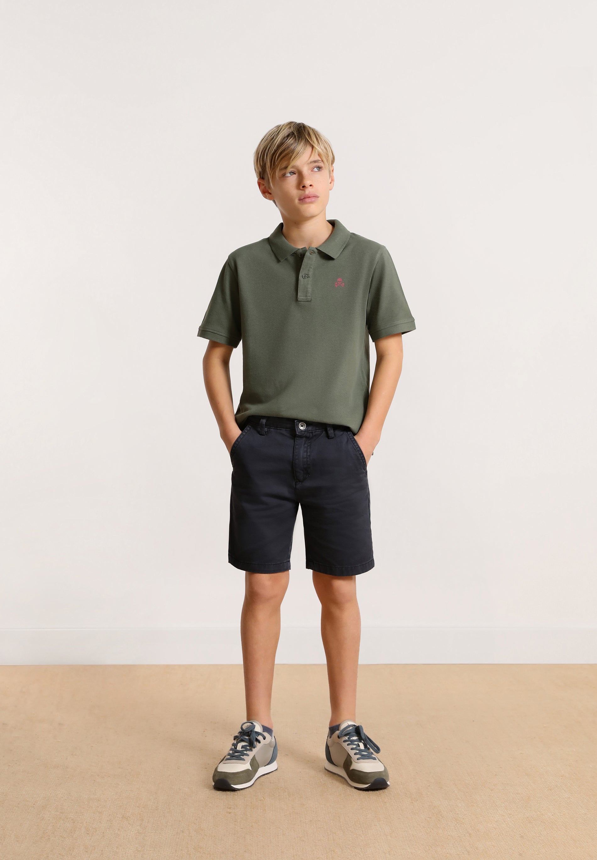 COTTON BERMUDA SHORTS