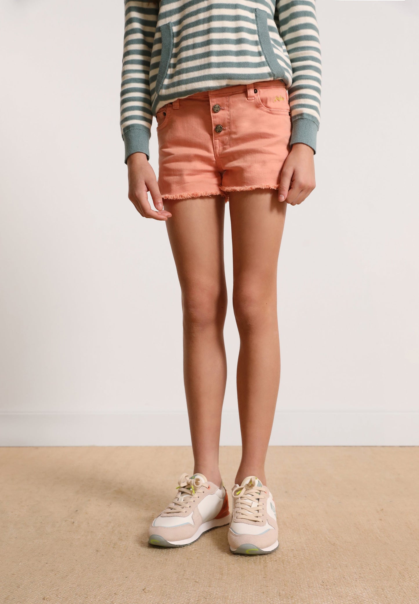 FRAYED EDGE BERMUDA SHORTS