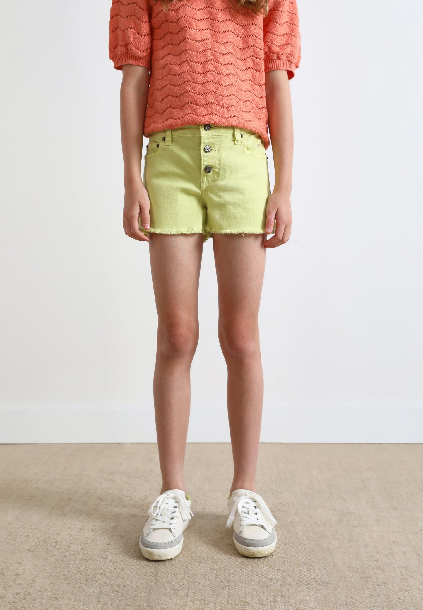 FRAYED EDGE BERMUDA SHORTS