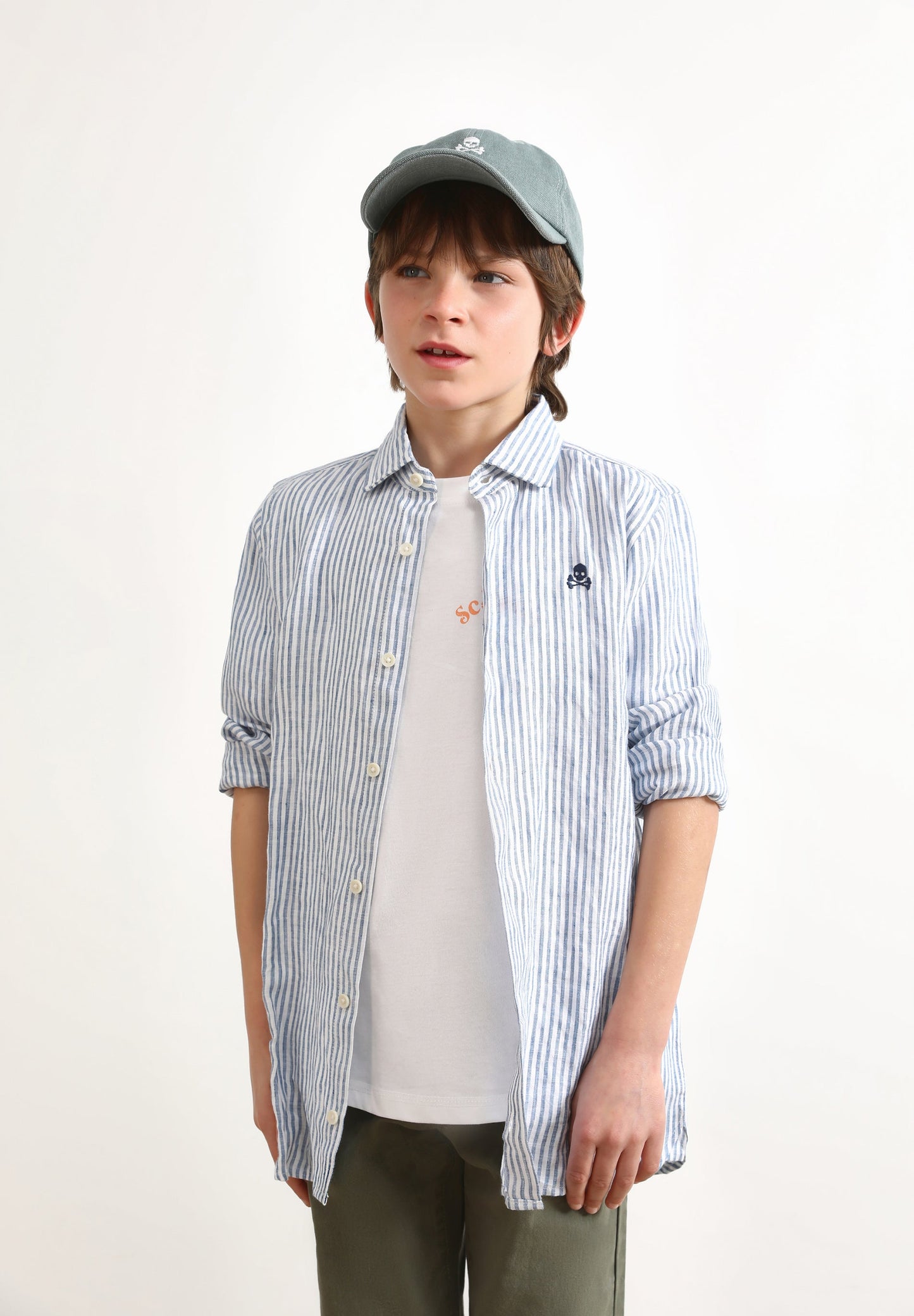 STRIPED LINEN SHIRT