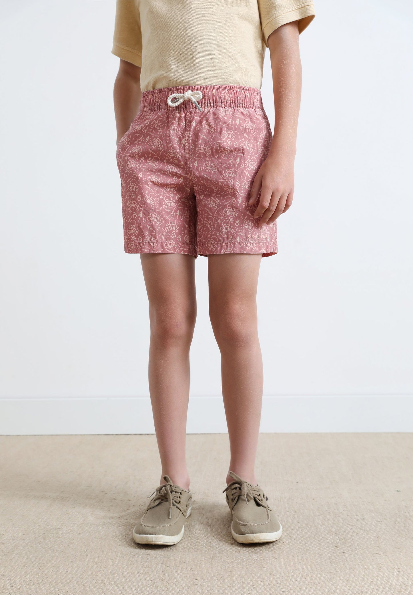 SWIMMING TRUNKS WITH SKULL DESIGN