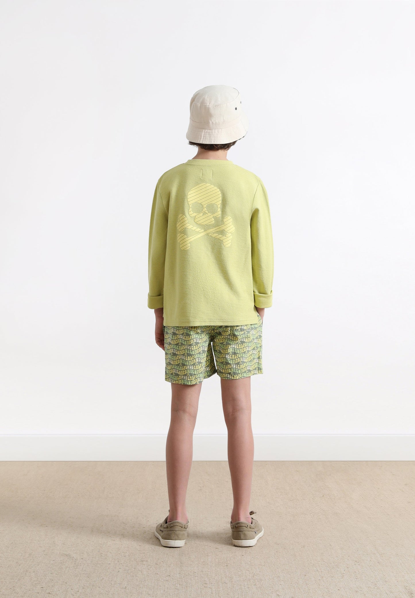 SWIMMING TRUNKS WITH ALL-OVER LOGO