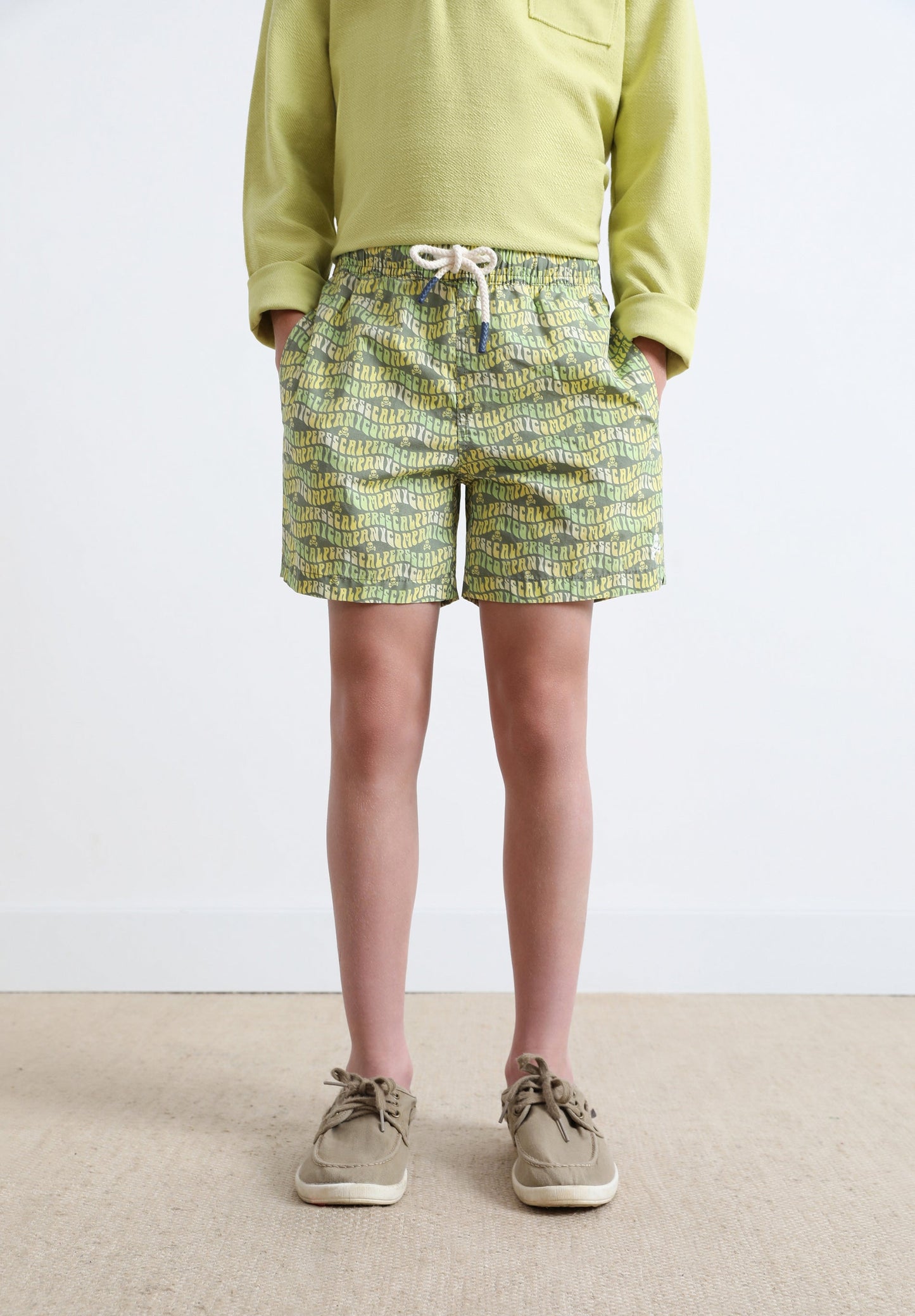 SWIMMING TRUNKS WITH ALL-OVER LOGO