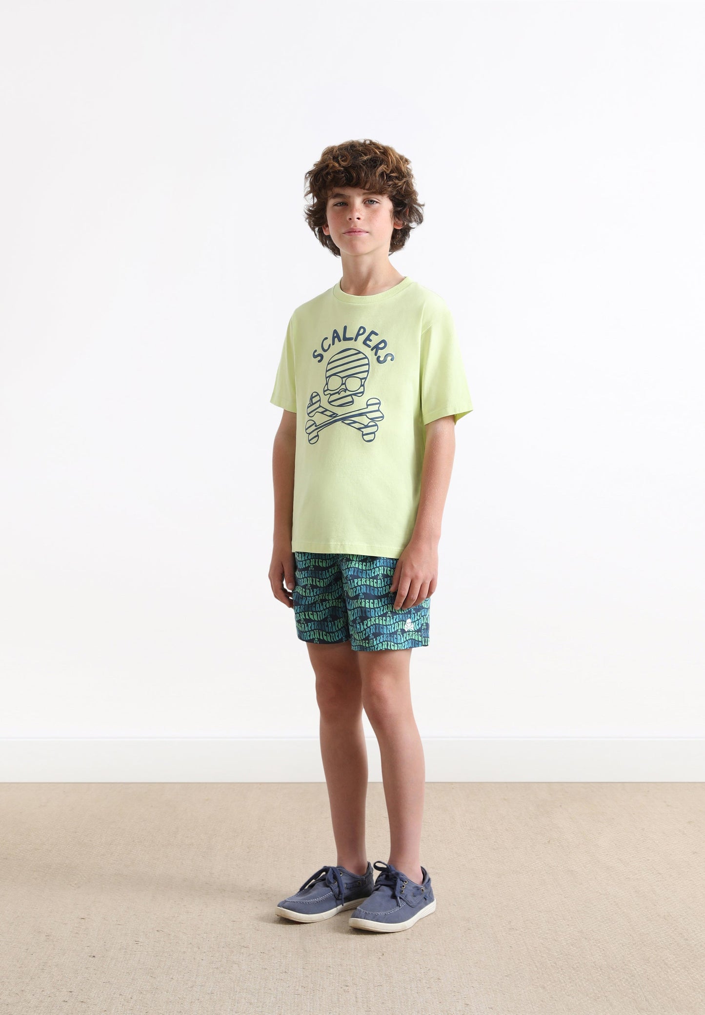 SWIMMING TRUNKS WITH ALL-OVER LOGO