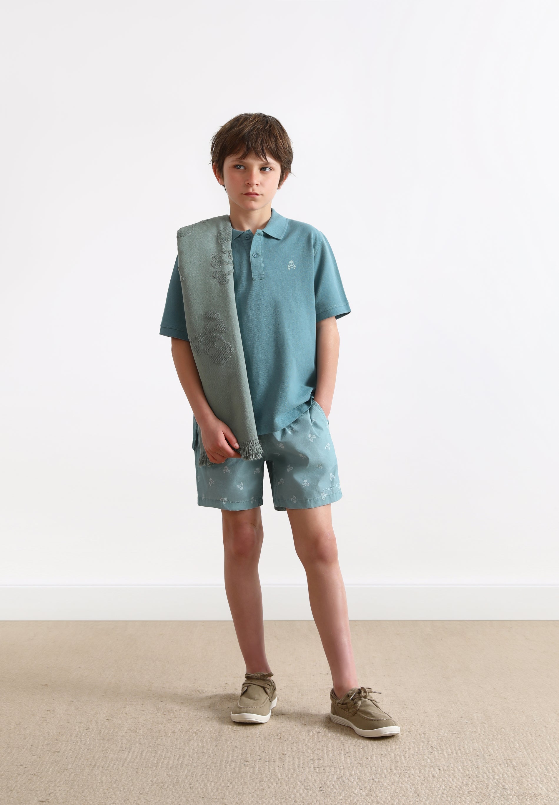 CLASSIC SWIMMING TRUNKS WITH SKULLS