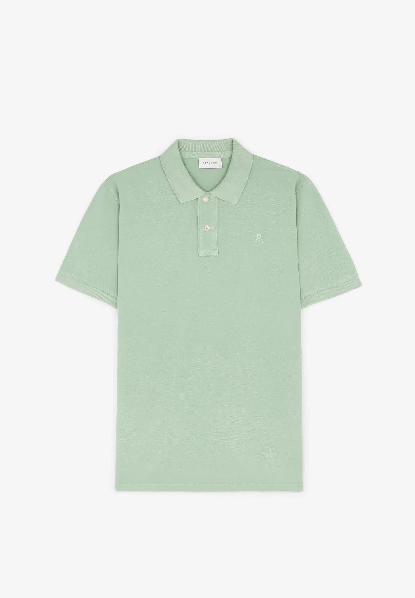 BASIC POLO SHIRT WITH SKULL DETAIL