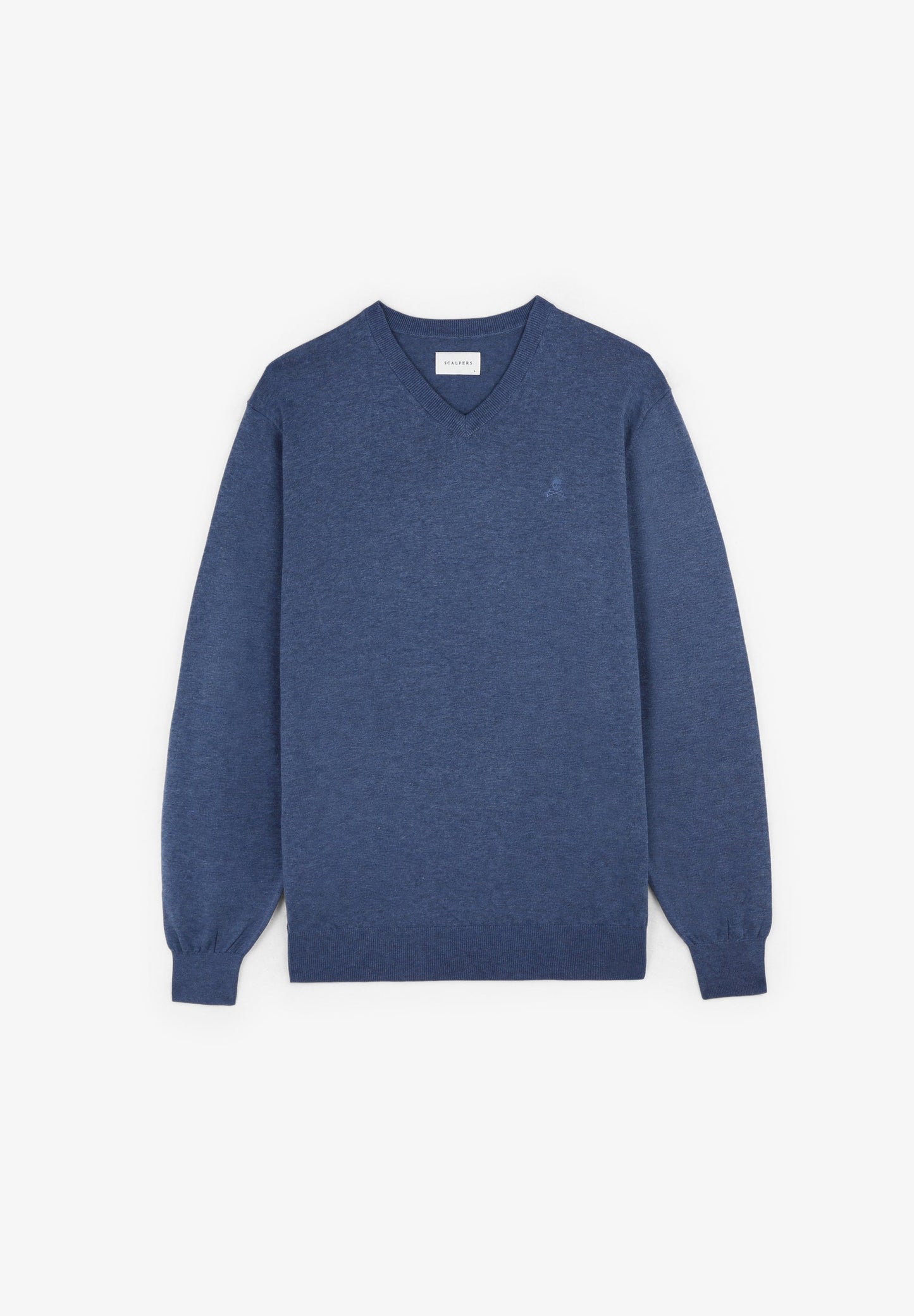 V-NECK SWEATER WITH SKULL