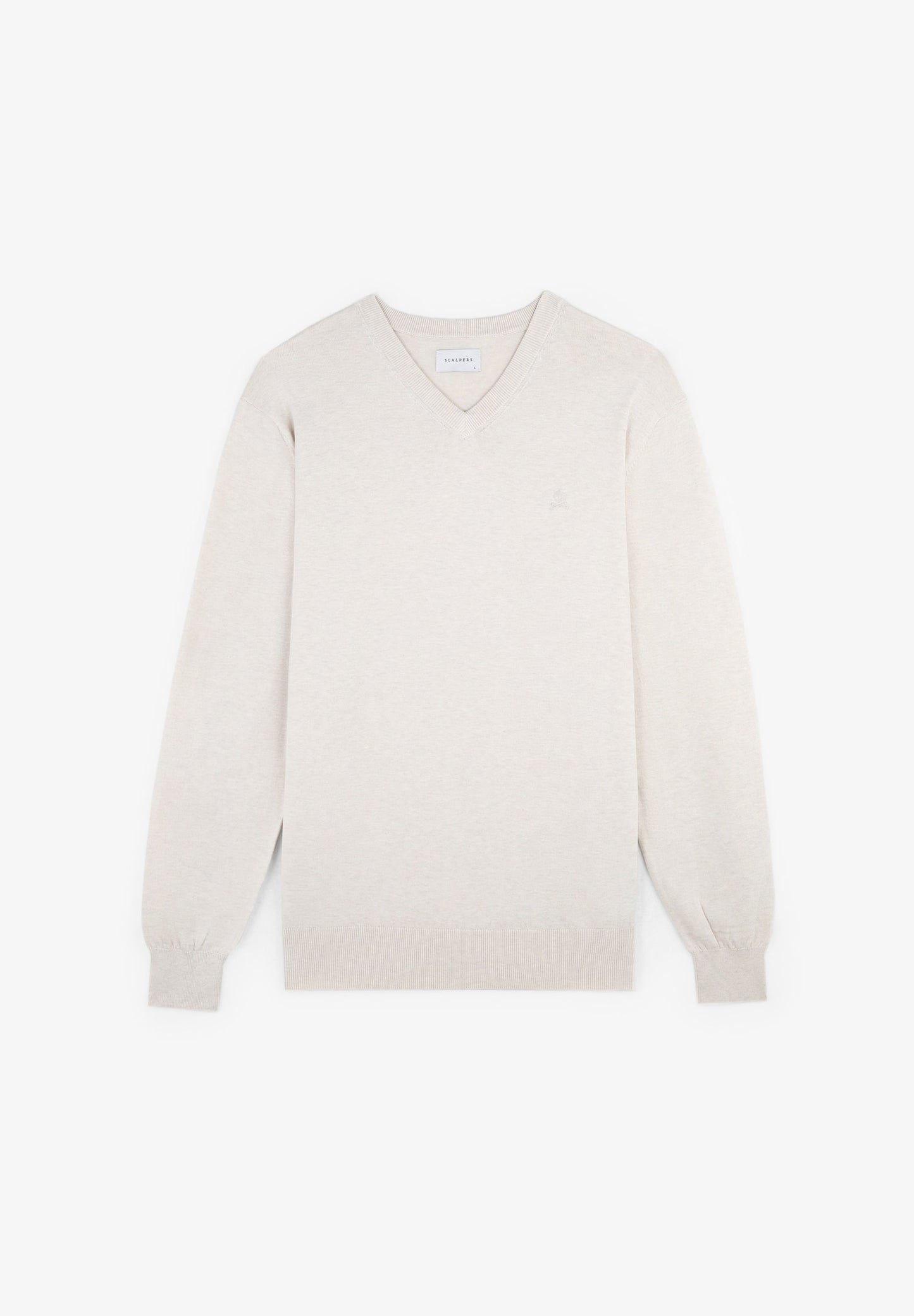 V-NECK SWEATER WITH SKULL