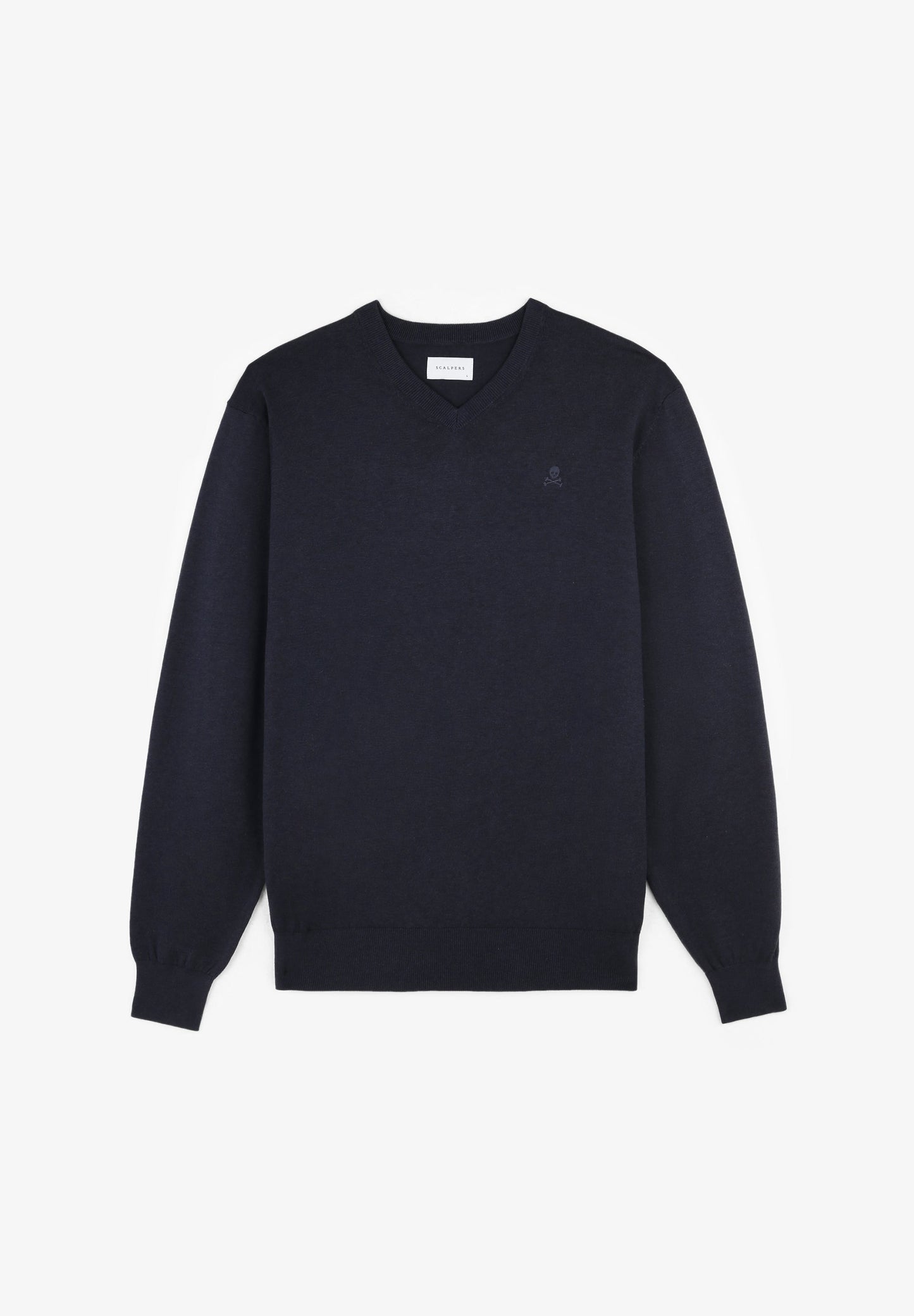 V-NECK SWEATER WITH SKULL