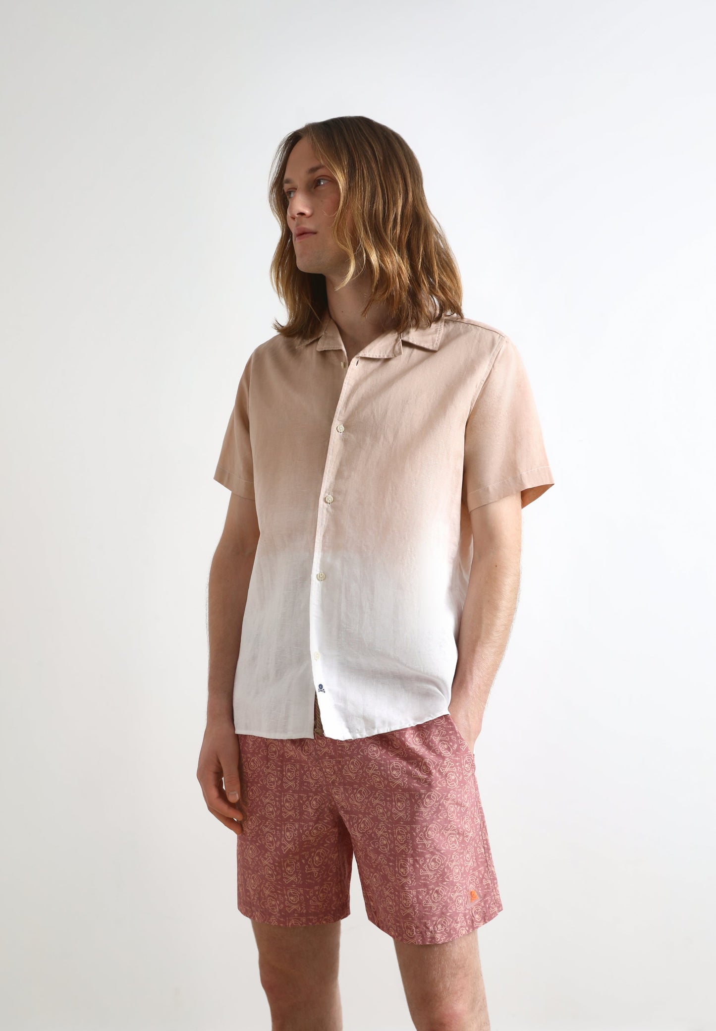 SWIMMING TRUNKS WITH SKULL DESIGN