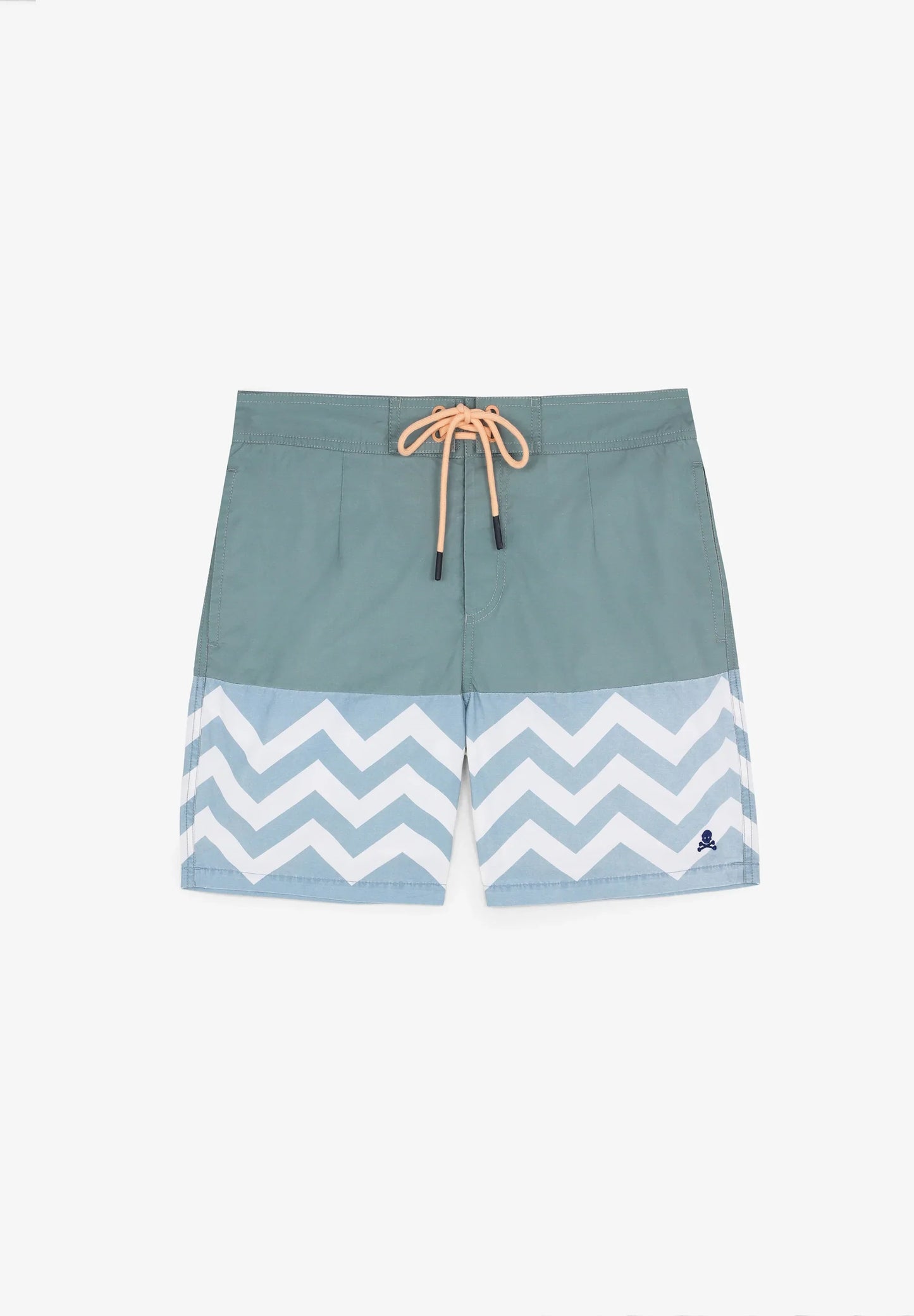 ZIGZAG PRINT SWIMMING TRUNKS