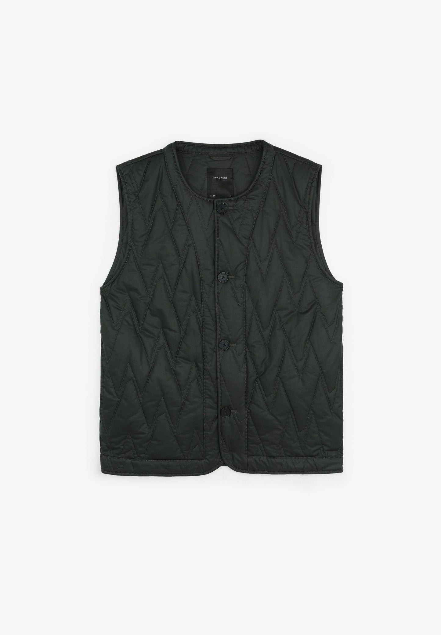 ZIG-ZAG QUILTED WAISTCOAT