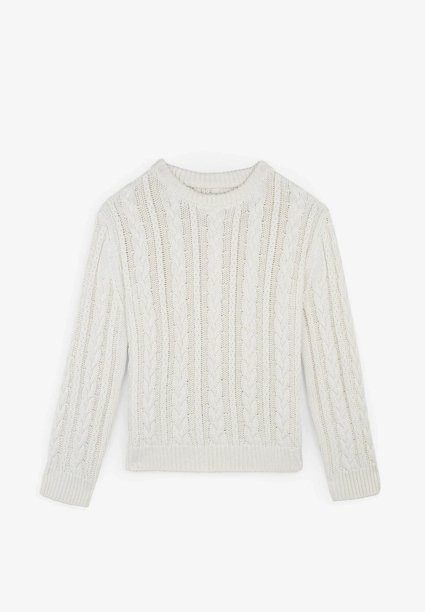 CABLE-KNIT SWEATER