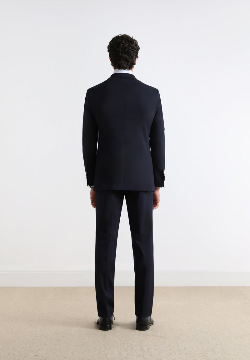 CLASSIC NAVY BLUE WOOL SUIT
